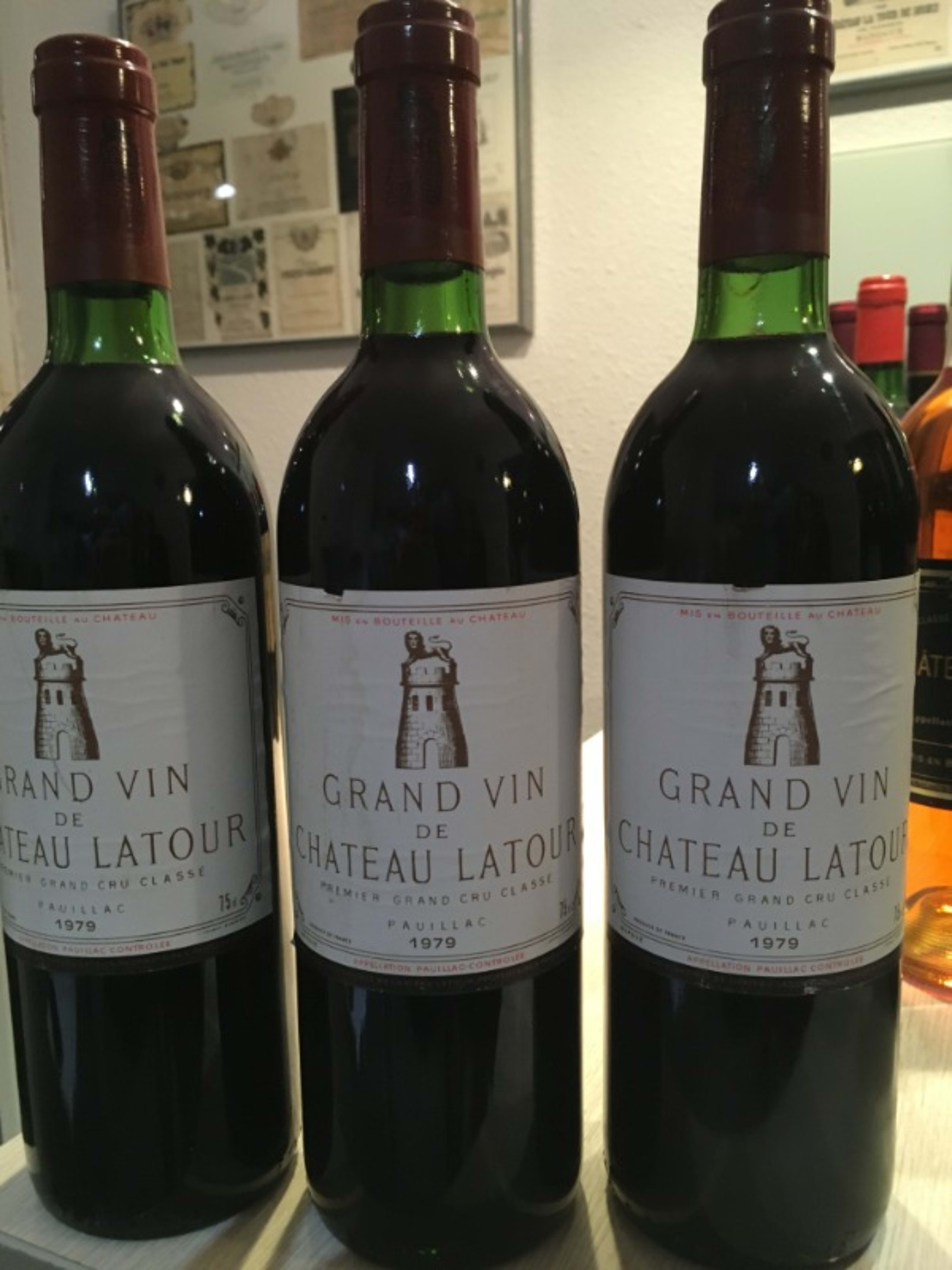 3 x CHATEAU LATOUR, Pauillac, 1979