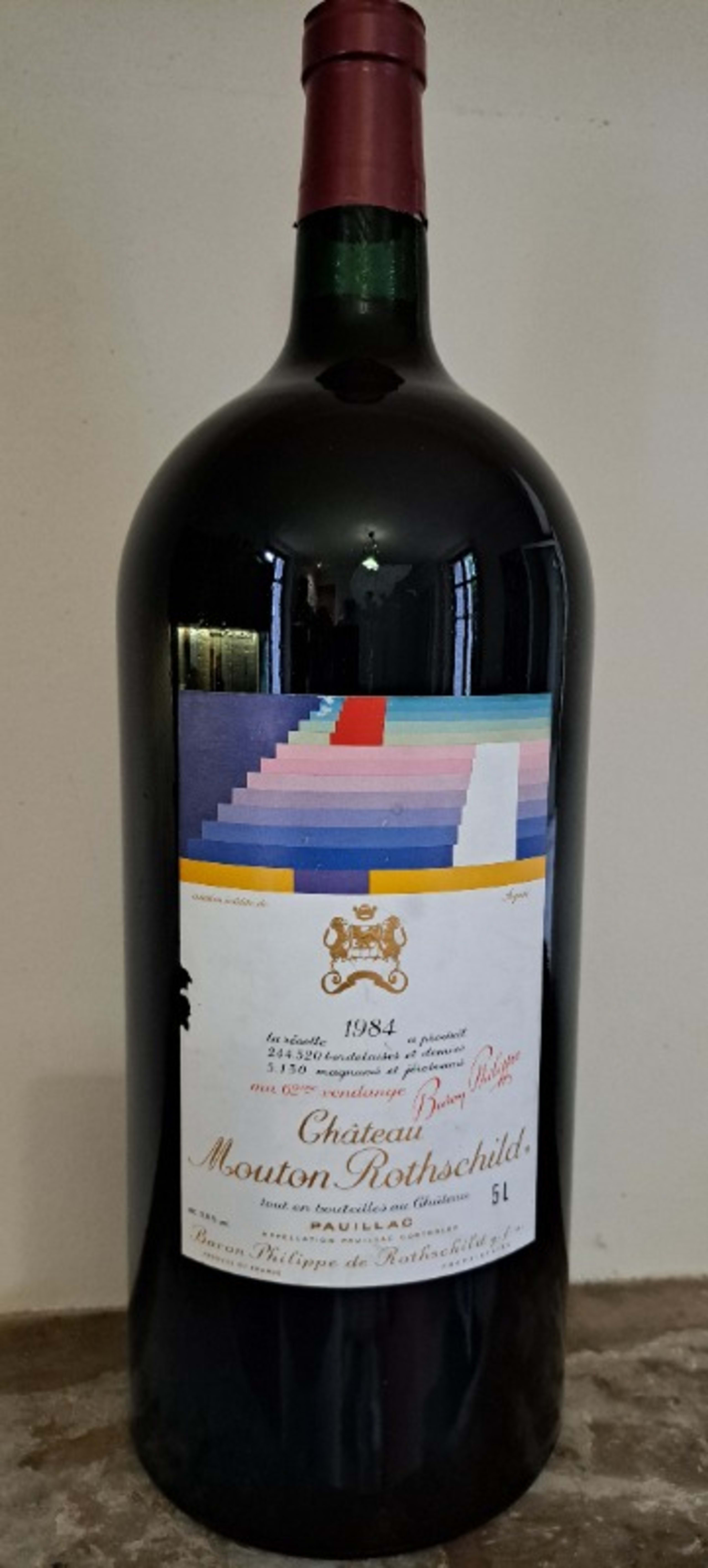 château Mouton Rothschild, Pauillac, 1984 (Jeroboam - 5l)