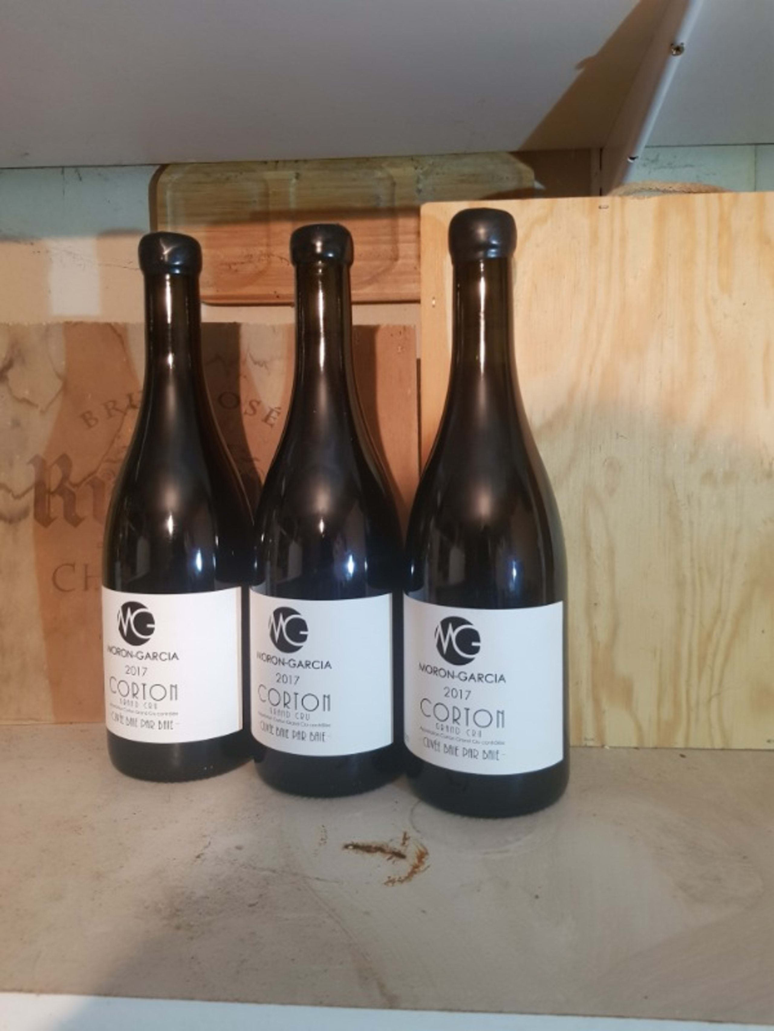 3 x Corton, Baie par baie-grand cru, Moron Garcia, 2017