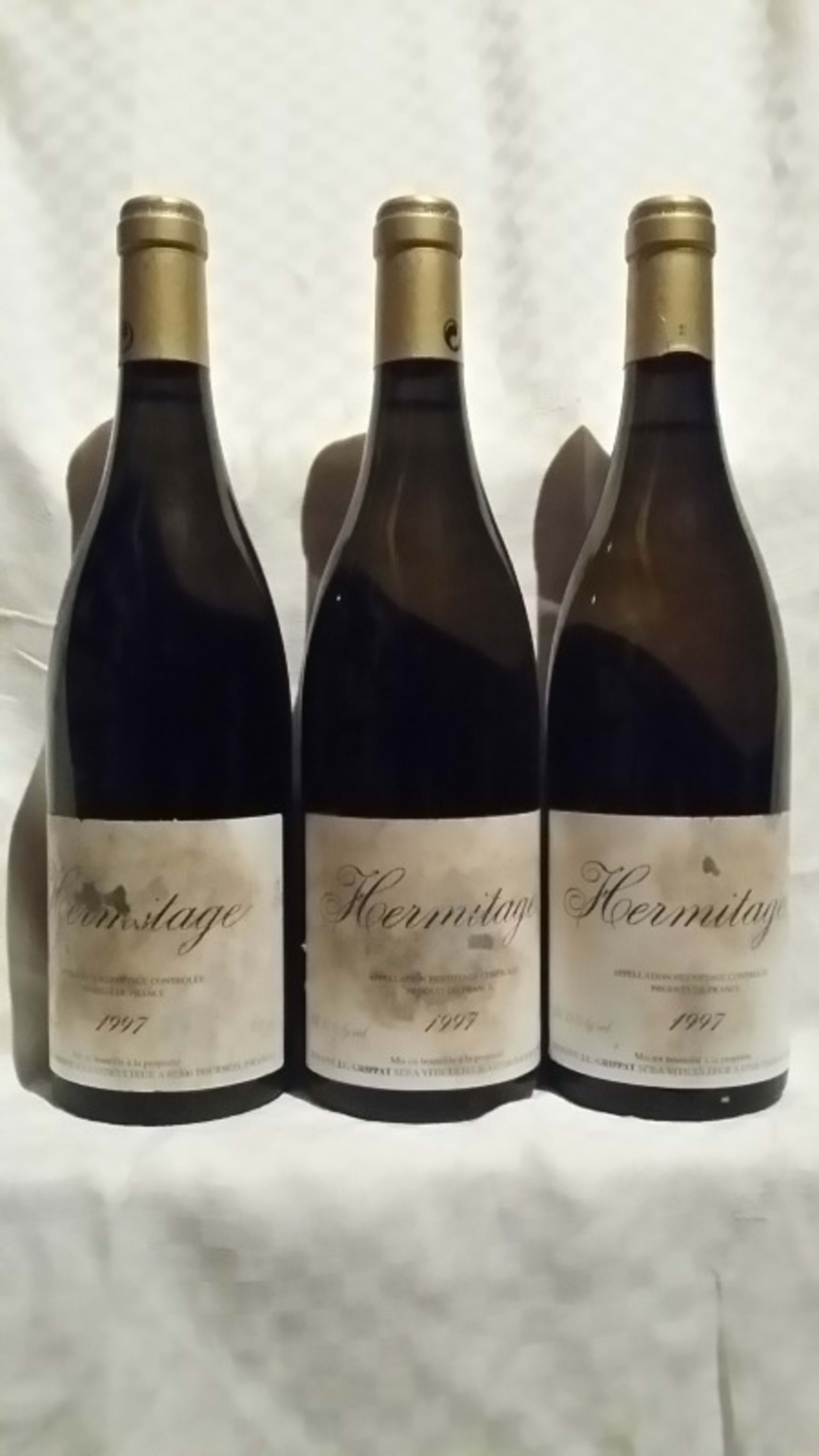 3 x Hermitage, Domaine Jean Louis Grippat, 1997