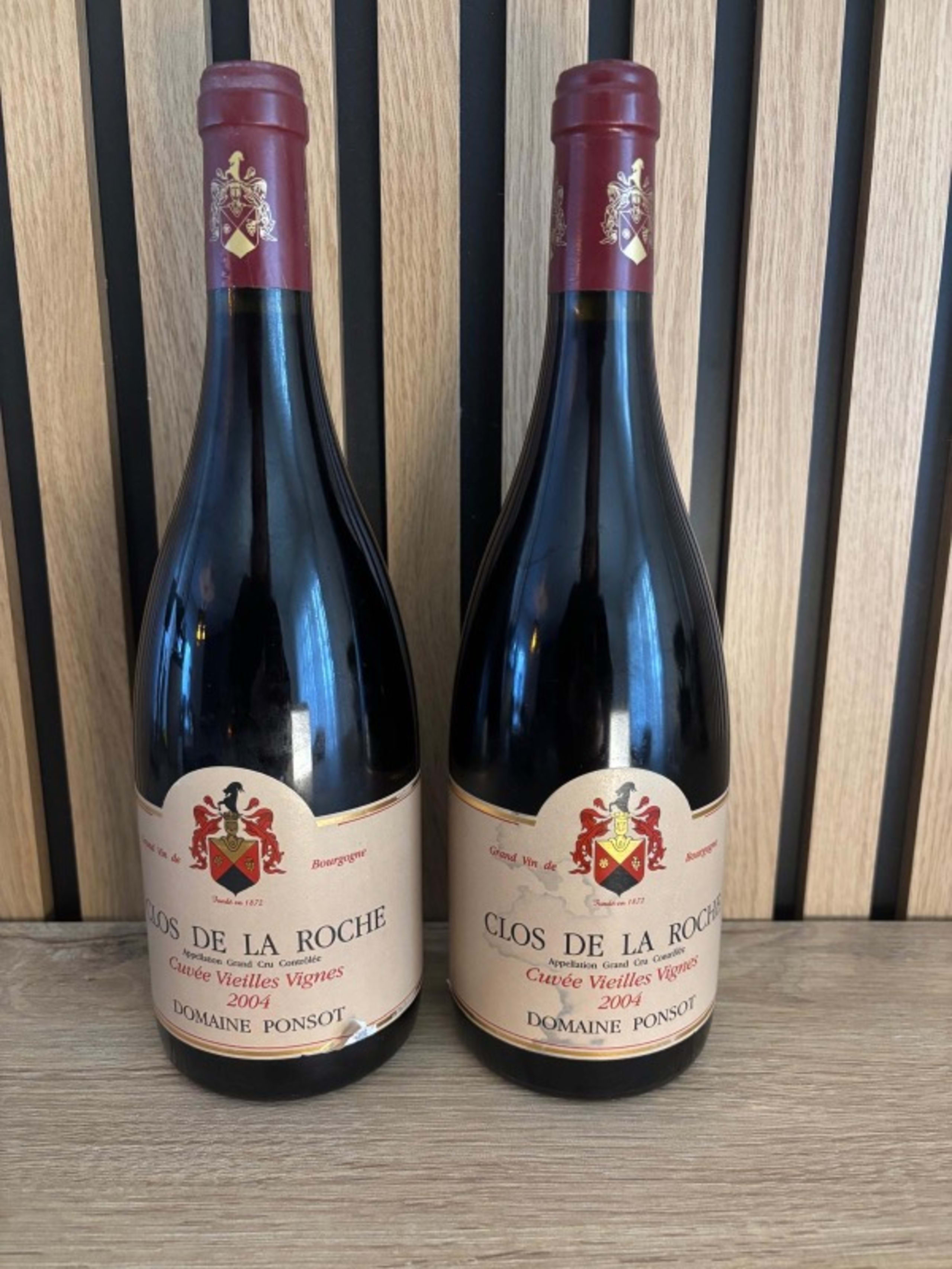 2 x Clos-de-la-Roche, Cuvée Vieilles Vignes, Domaine Ponsot, 2004