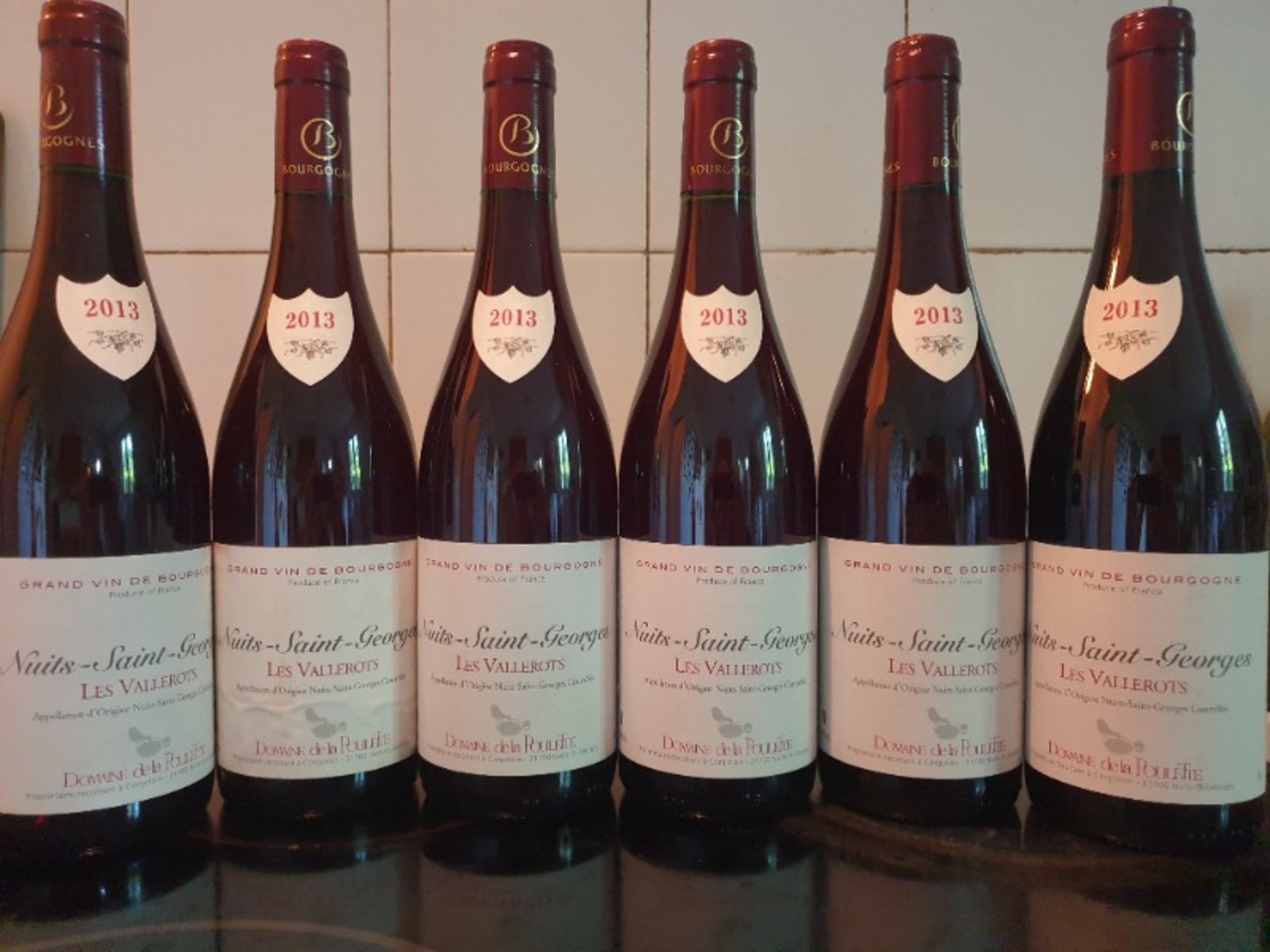 6 x Nuits-Saint-Georges, les Vallerots, Domaine de la Poulette, 2013