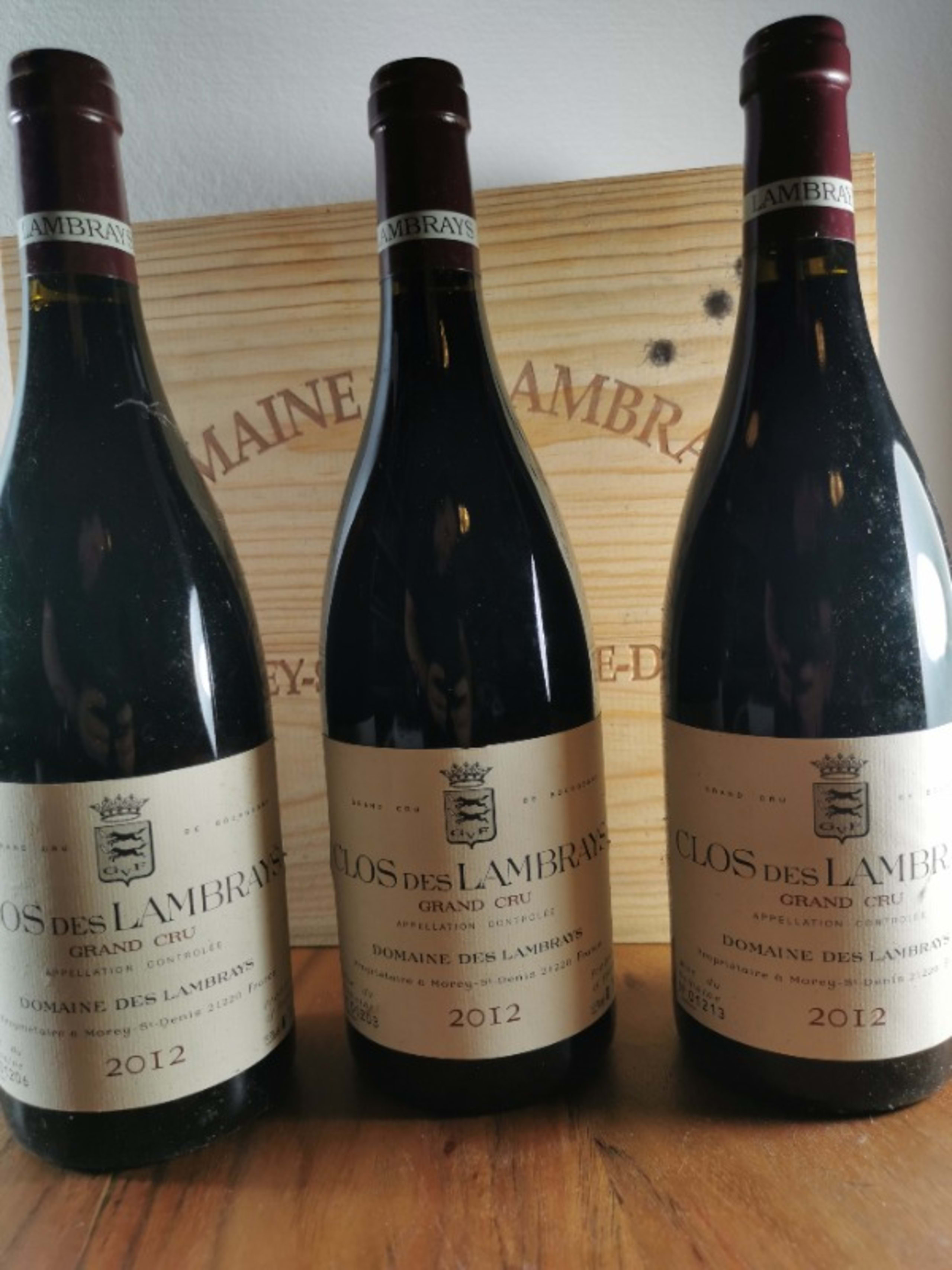 3 x Clos-des-Lambrays, Grand Cru, Domaine des Lambrays, 2012