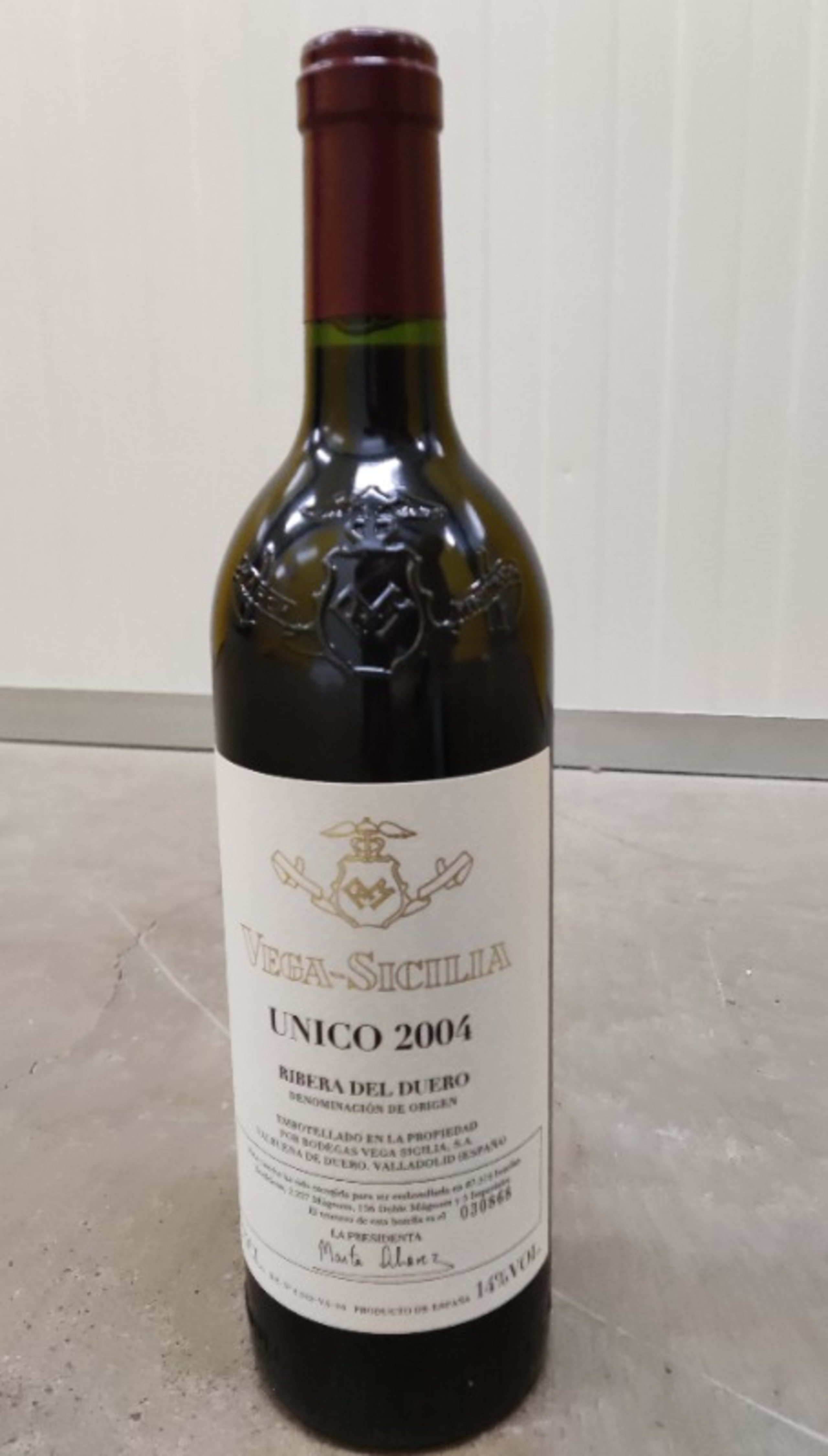 Único, Vega Sicilia, Ribera del Duero, 2004