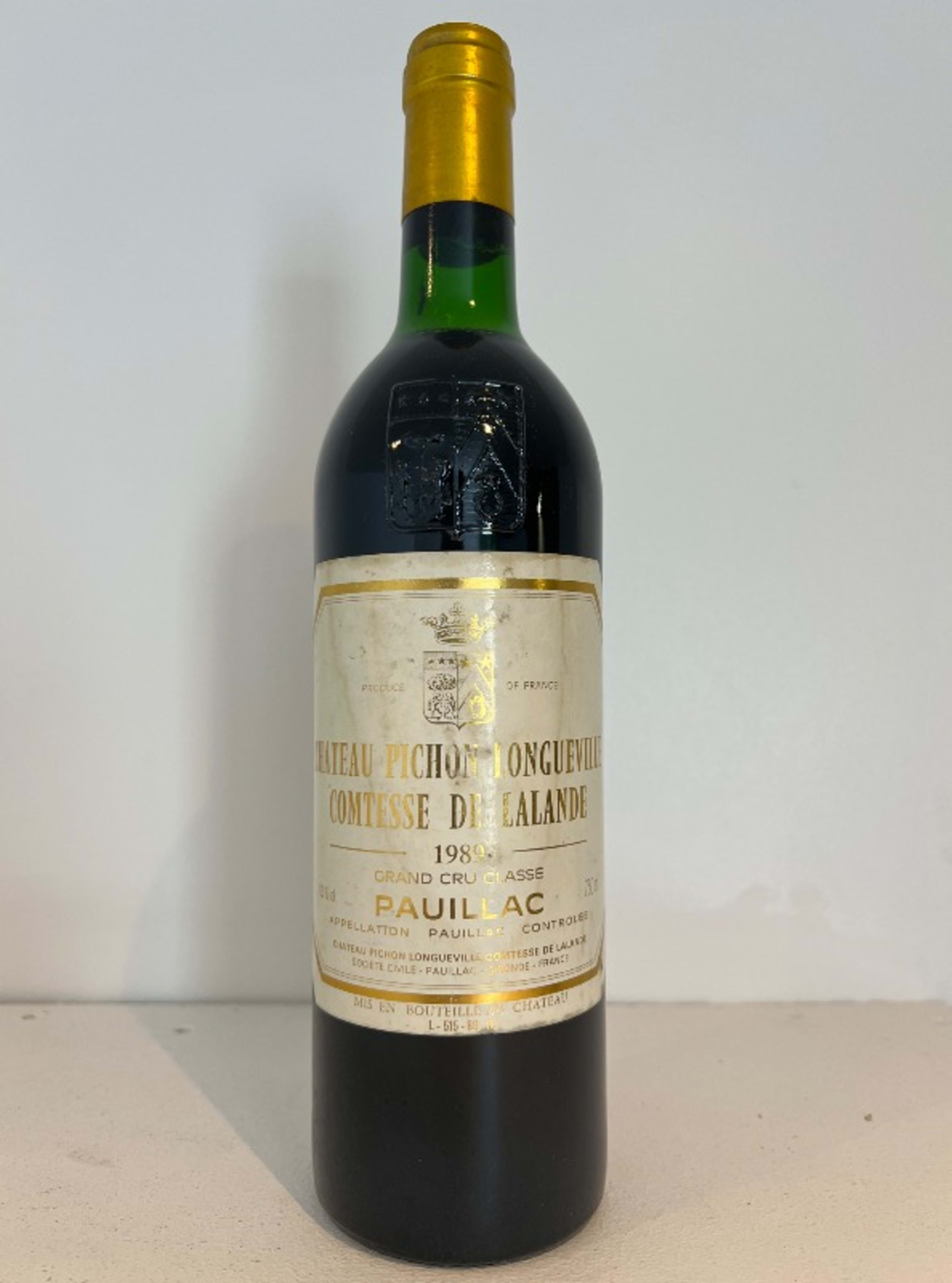 Comtesse de Lalande, château Pichon Longueville, Pauillac, 1989