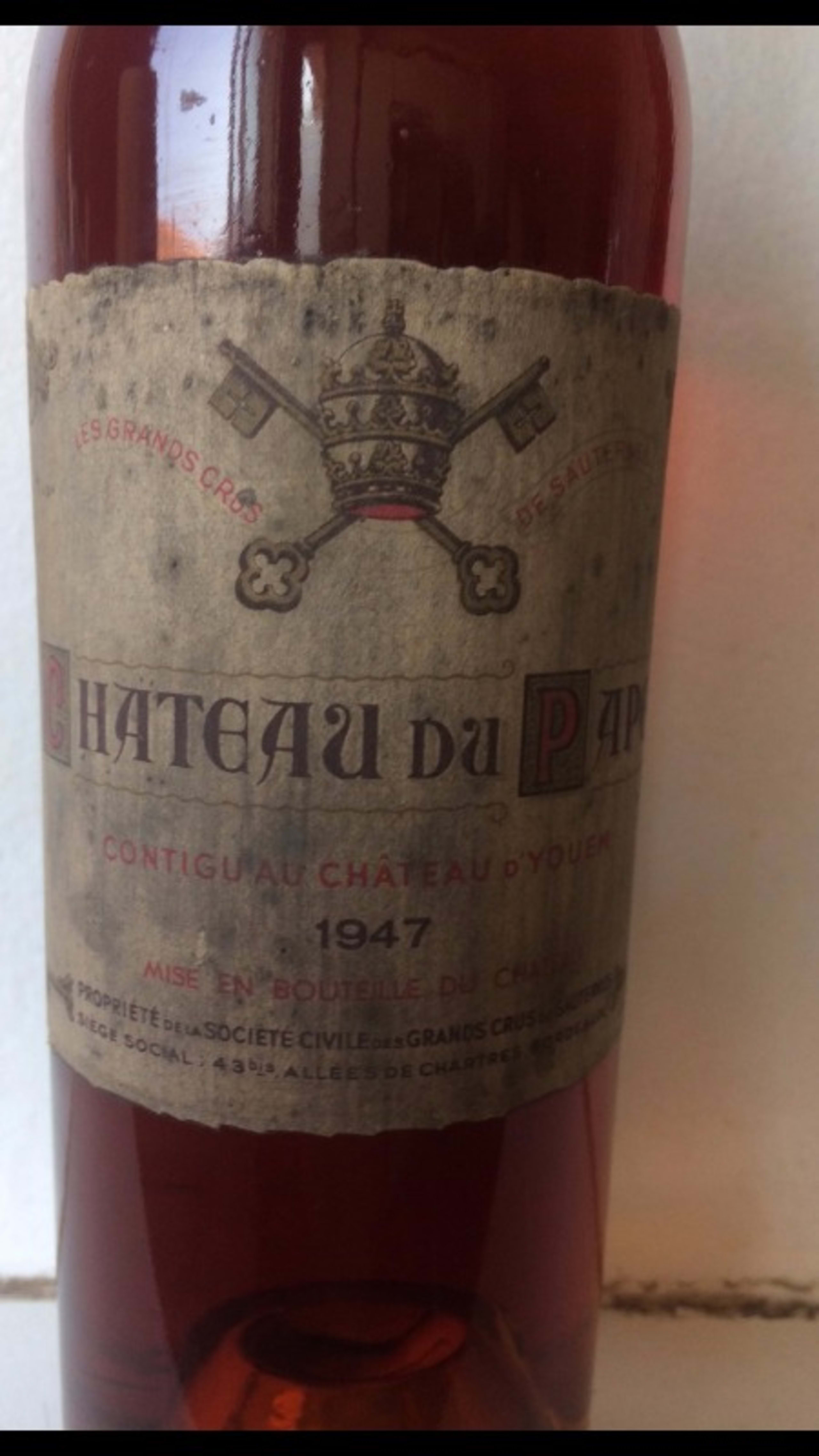 Château du Pape, Sauternes, 1947