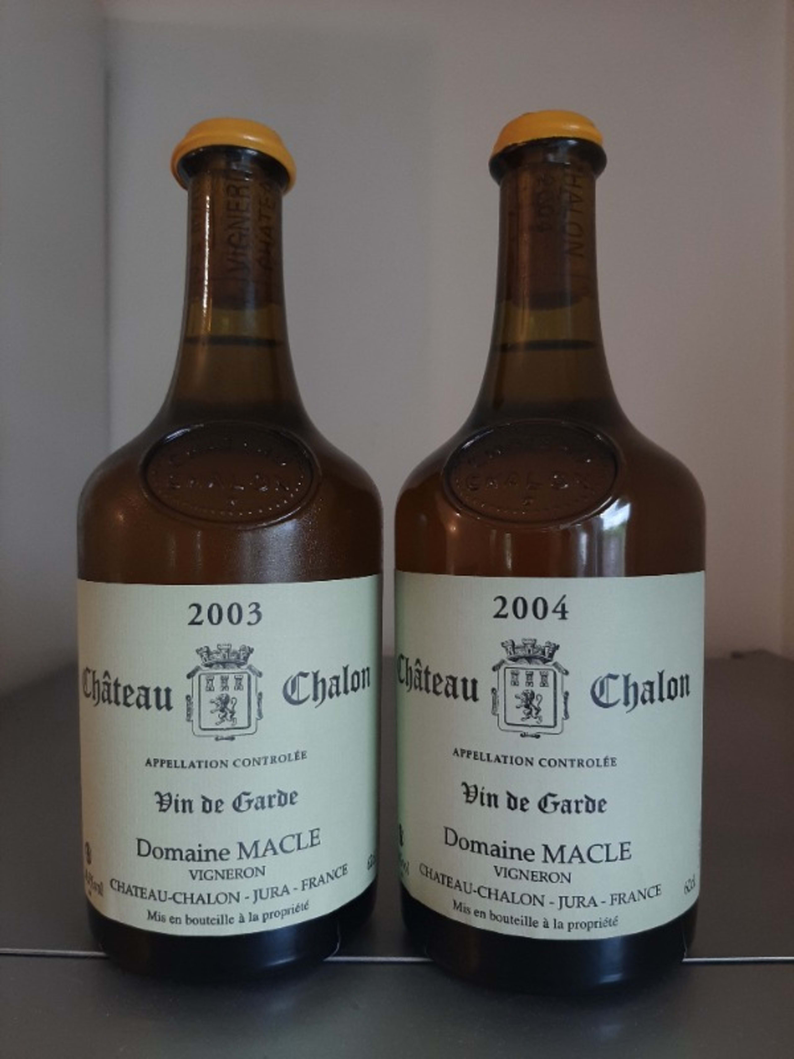 2 x Vin jaune, Domaine Macle Jean, Château-Châlon, 2003/2004