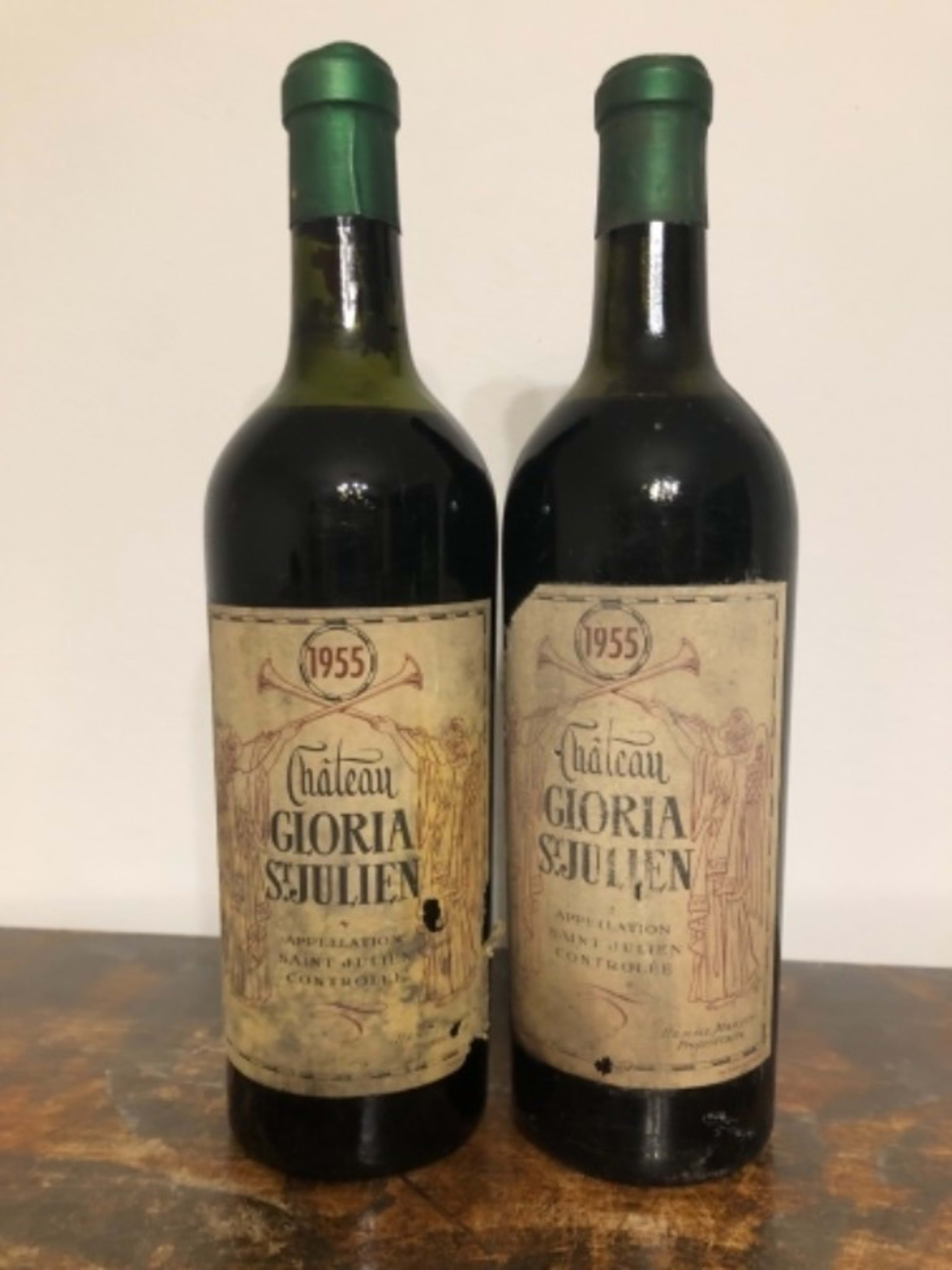 2 x Château Gloria, Saint-Julien, 1955