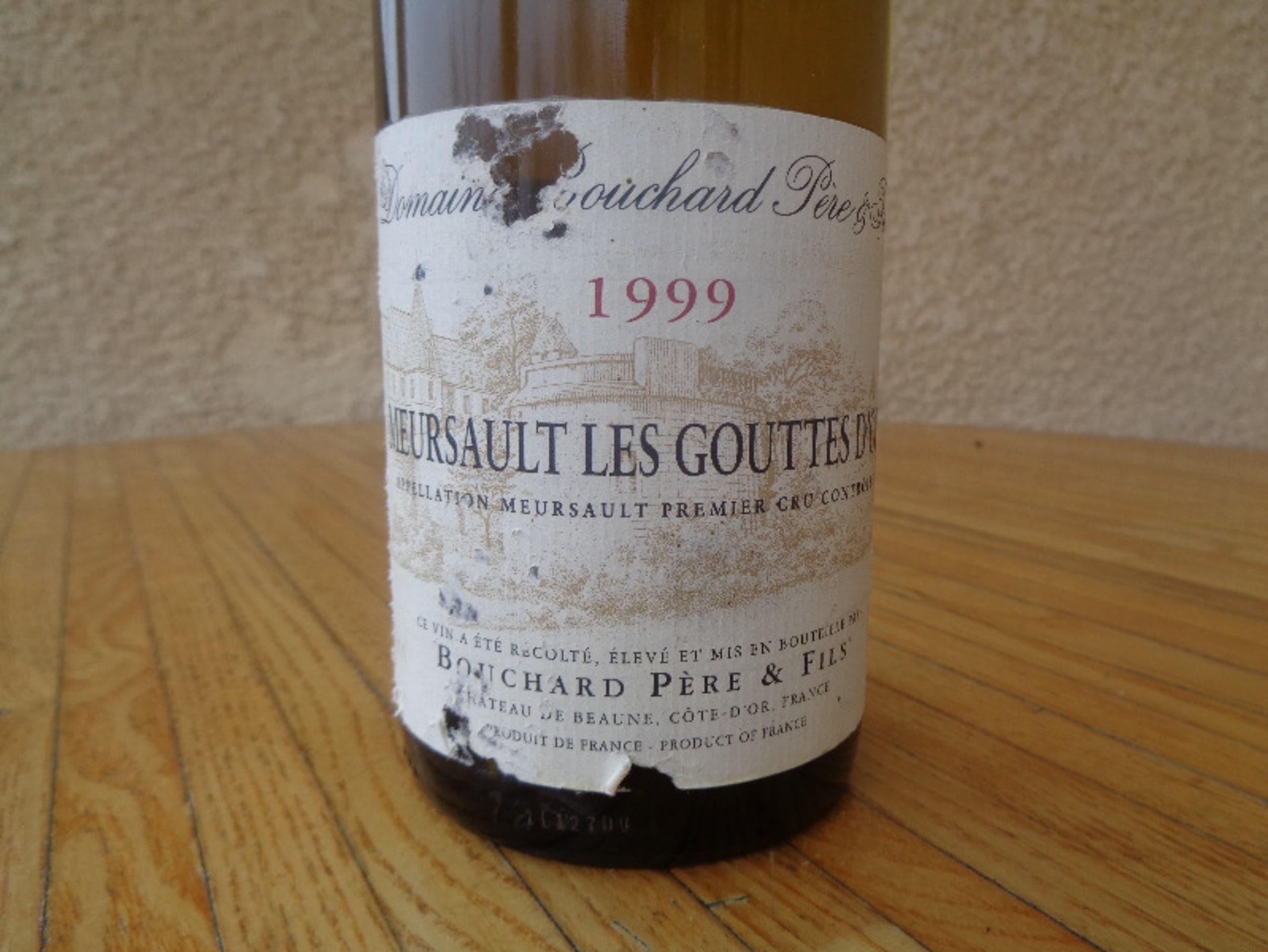 Meursault, 1er Cru Les Gouttes d'or, BOUCHARD, 1999