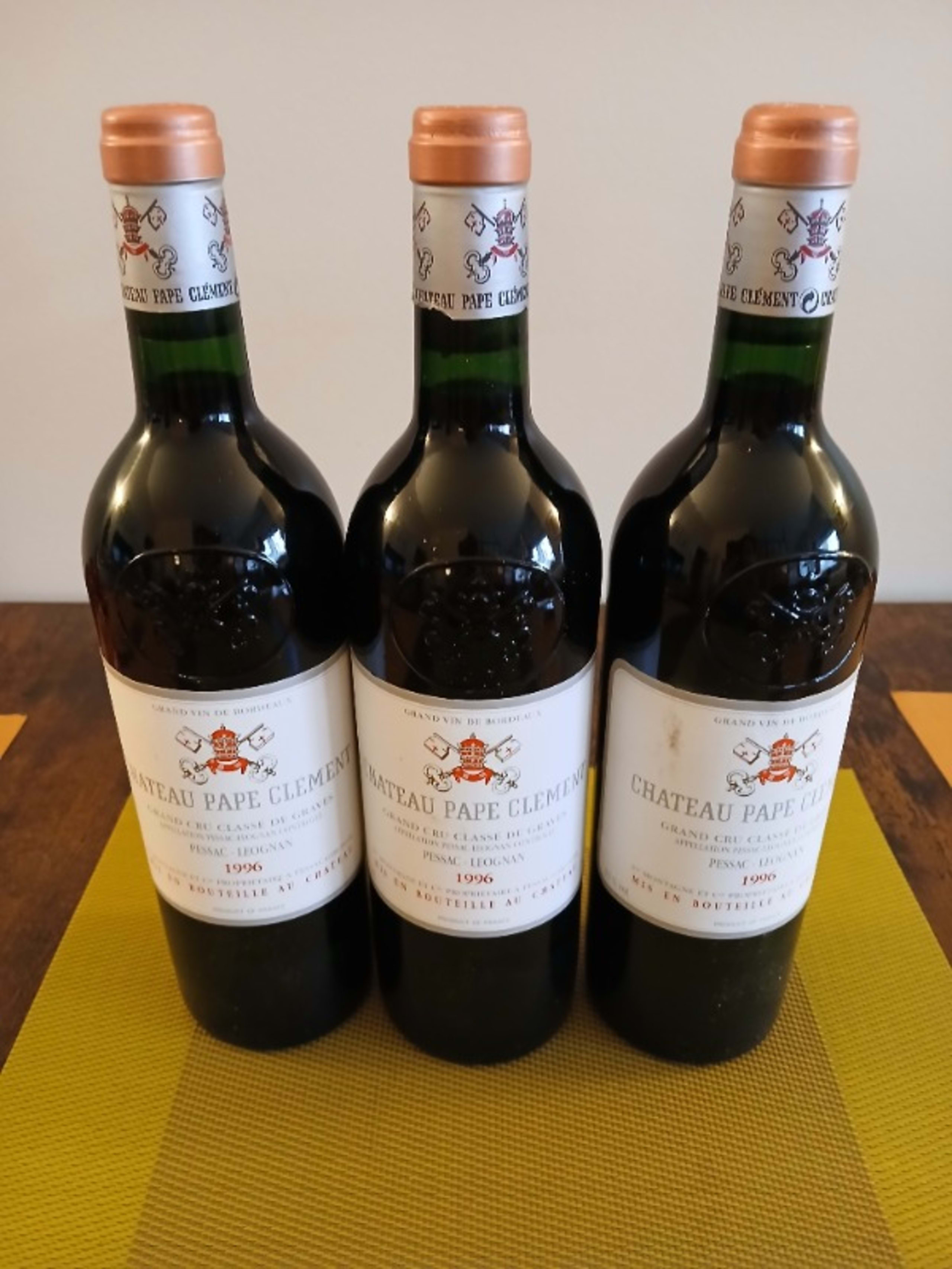 3 x Château Pape Clément, Pessac-Léognan, 1996