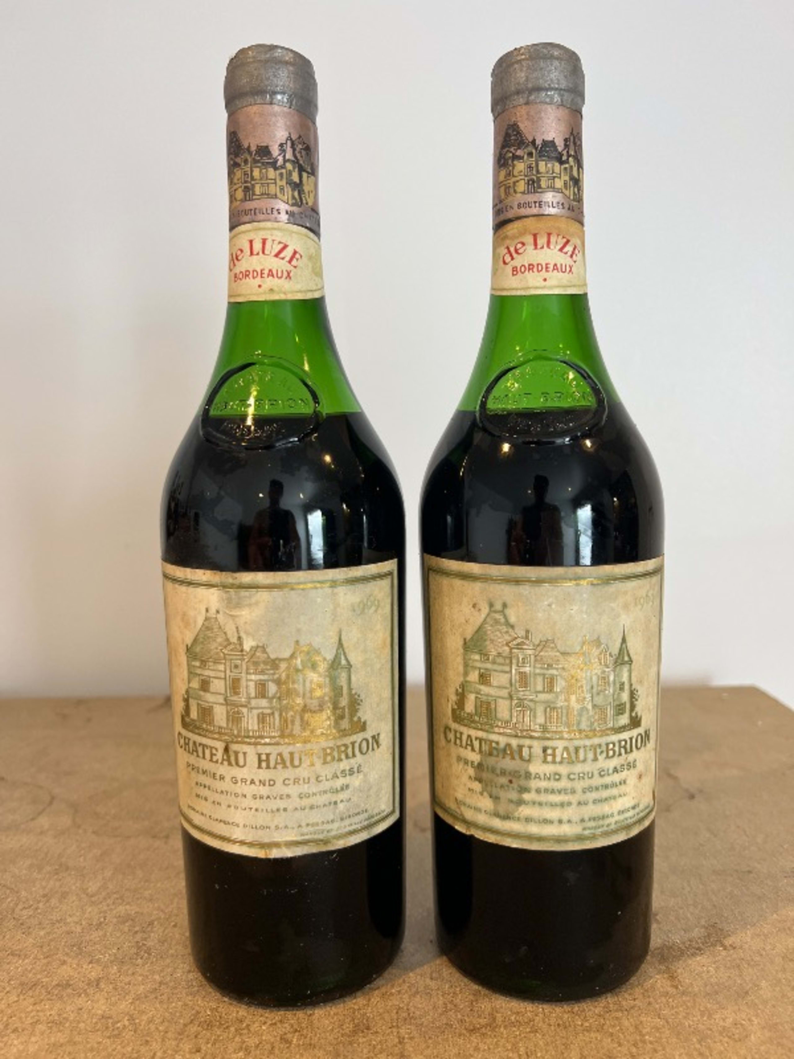 2 x Château Haut-Brion (de Luze), Graves Supérieures, 1969