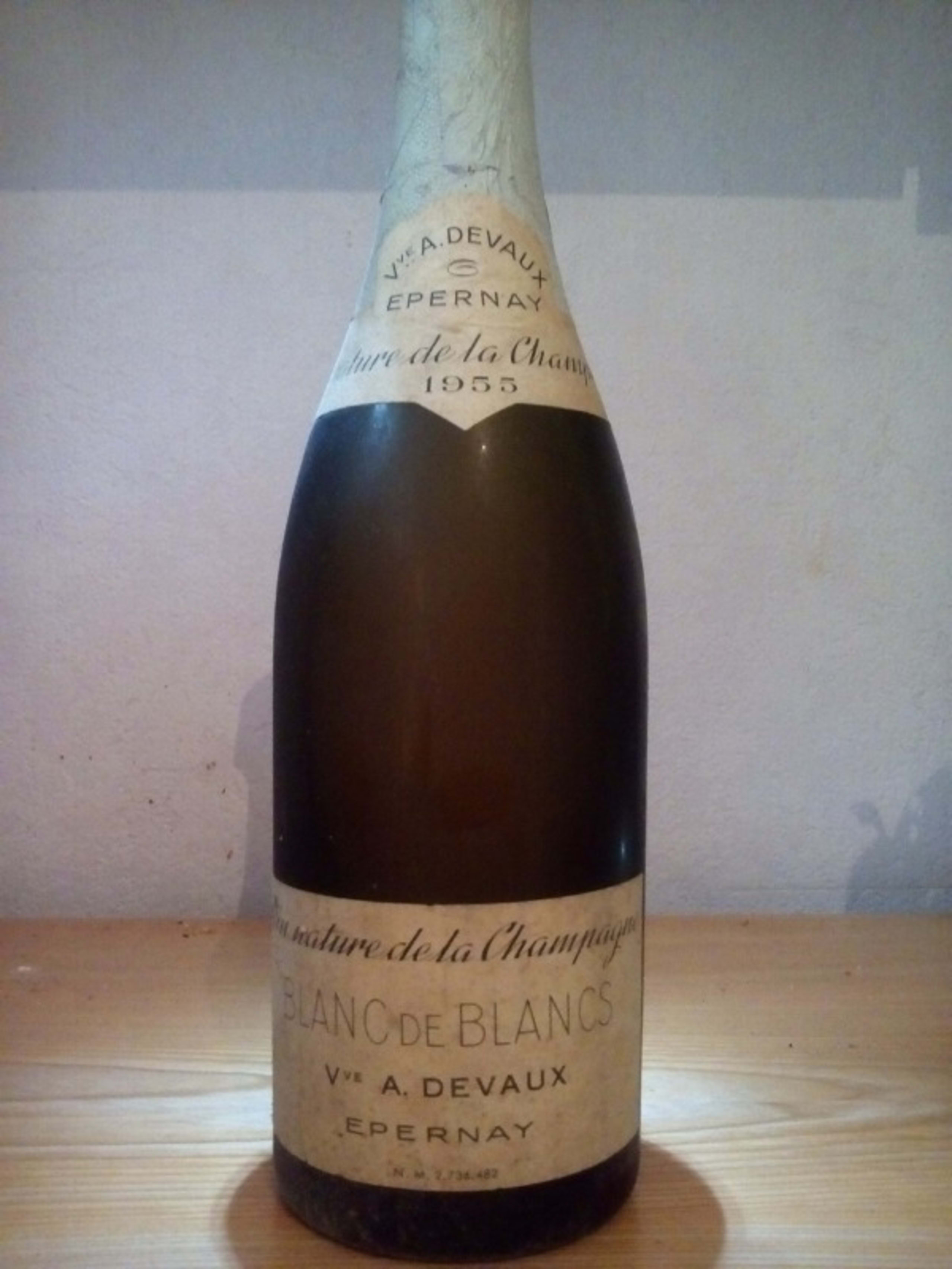 Blanc De Blancs, Veuve A. Devaux, Champagne, 1955