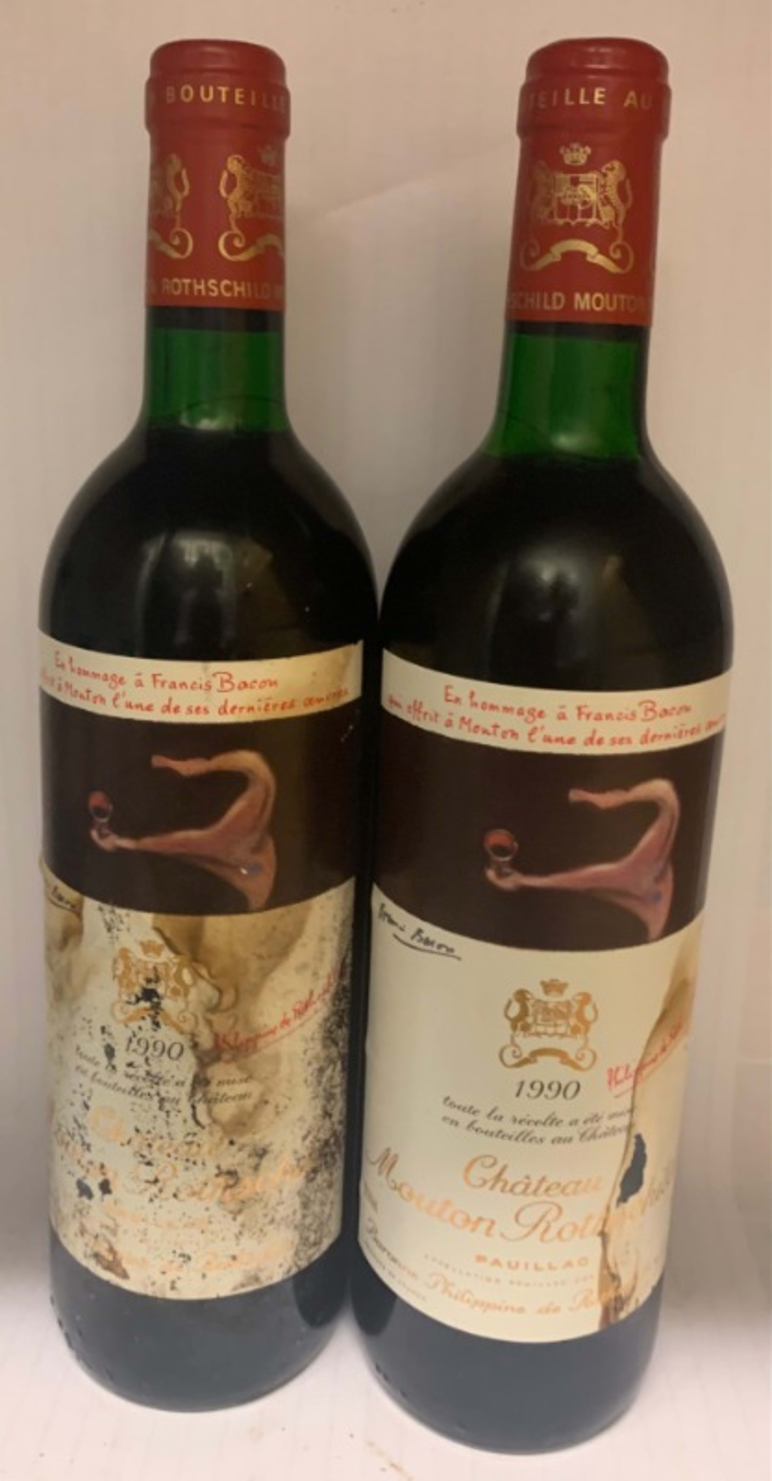 2 x Mouton Rothschild, Pauillac, 1990