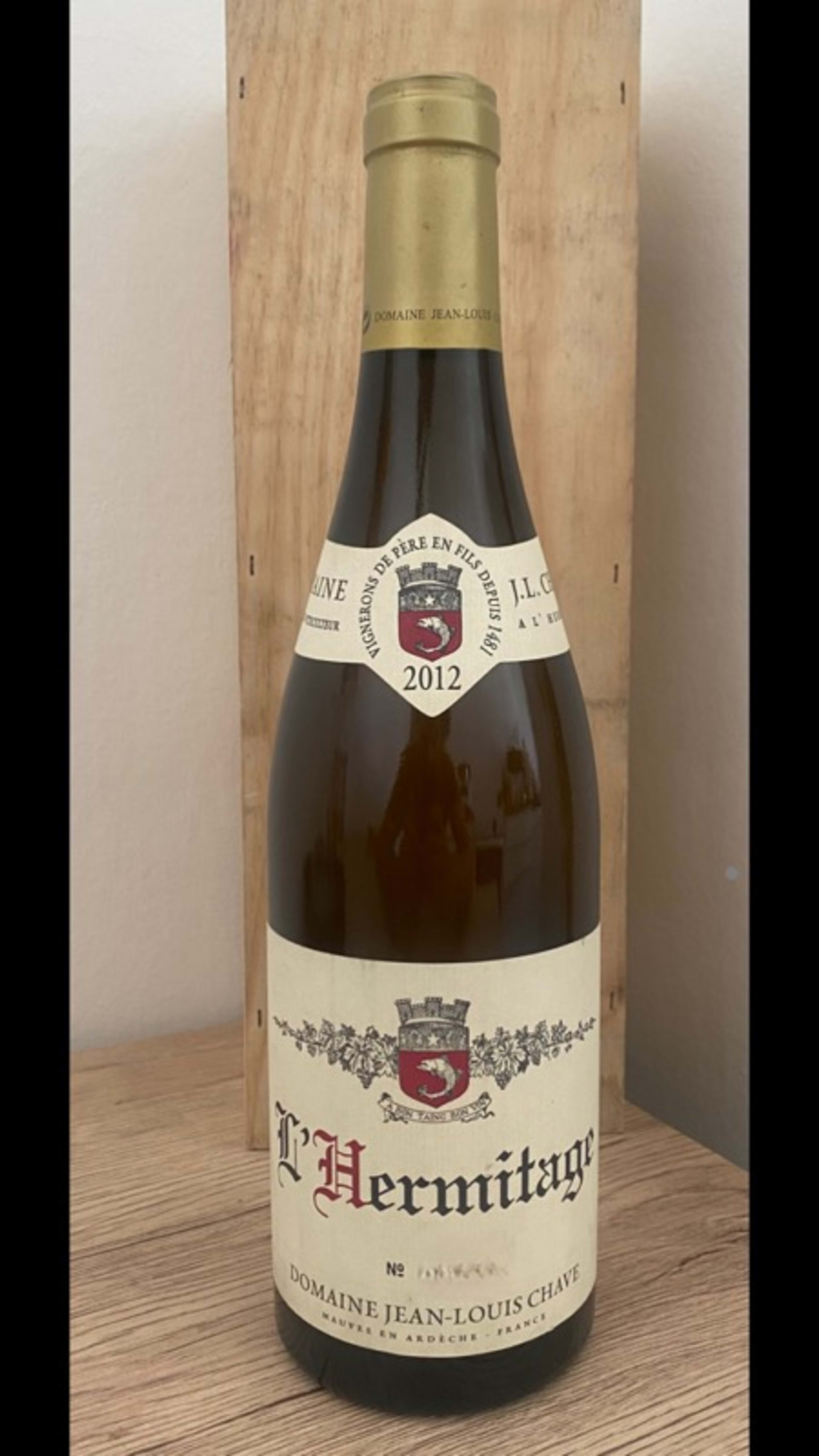 Hermitage, (Bc/Wh), Domaine J.L. Chave, 2012