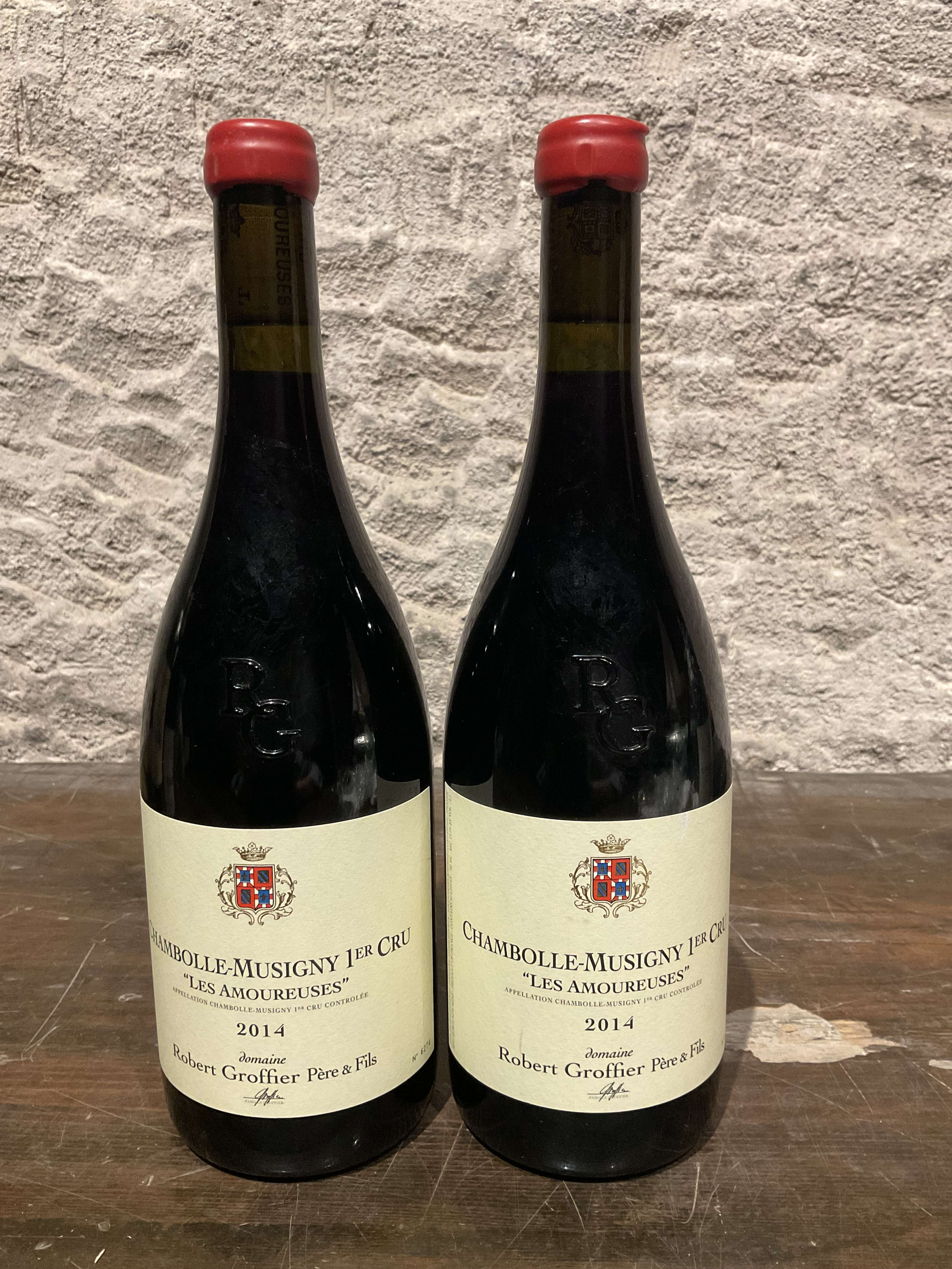 2 x Robert Groffier, Chambolle-Musigny Premier Cru, Les Amoureuses, 2014