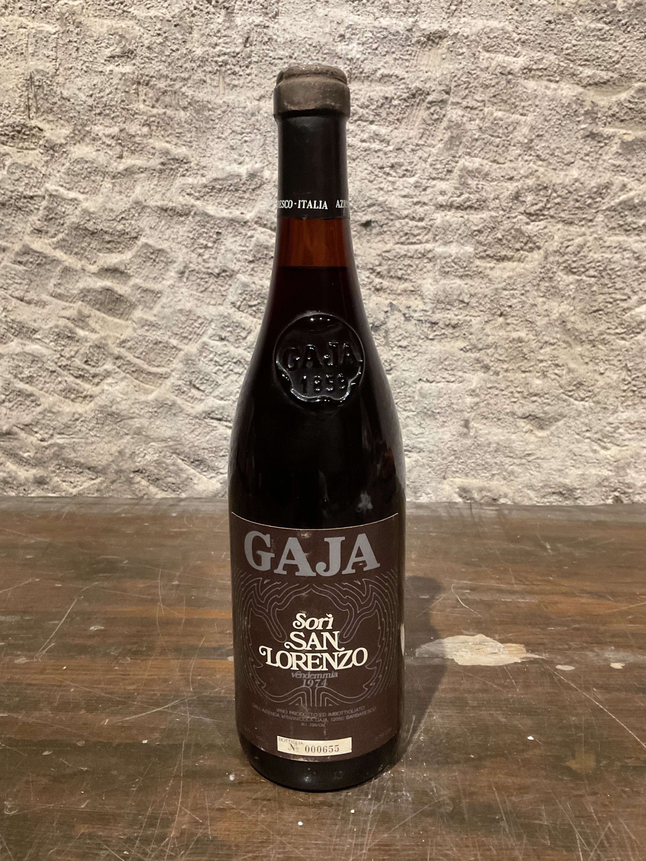 Gaja, Barbaresco, Sori San Lorenzo, 1974