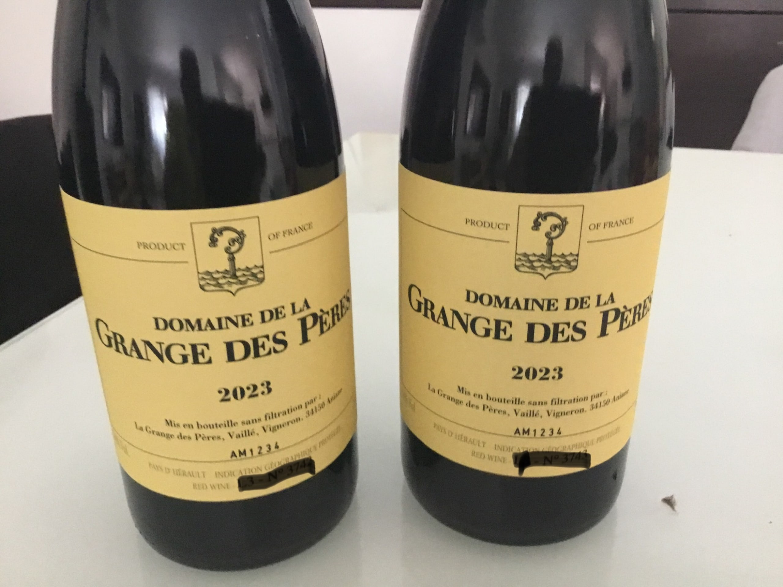 2 x Domaine de la Grange des Pères, Pays d'Hérault, Rouge, 2023