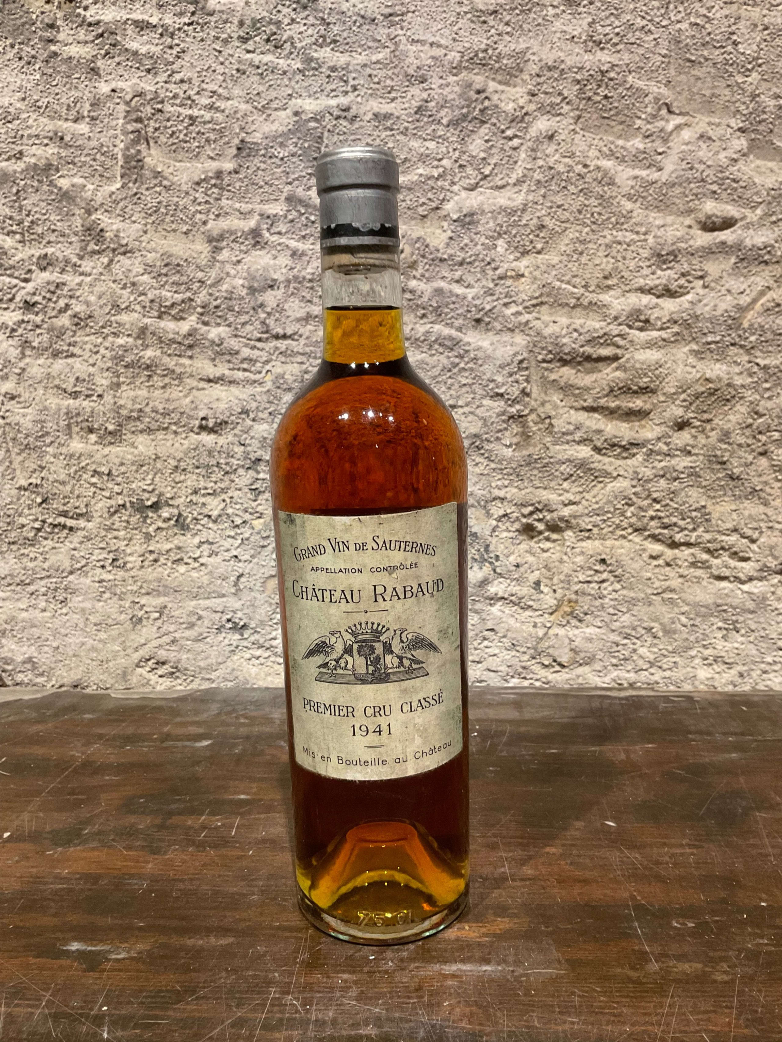 château Rabaud, Sauternes, 1941