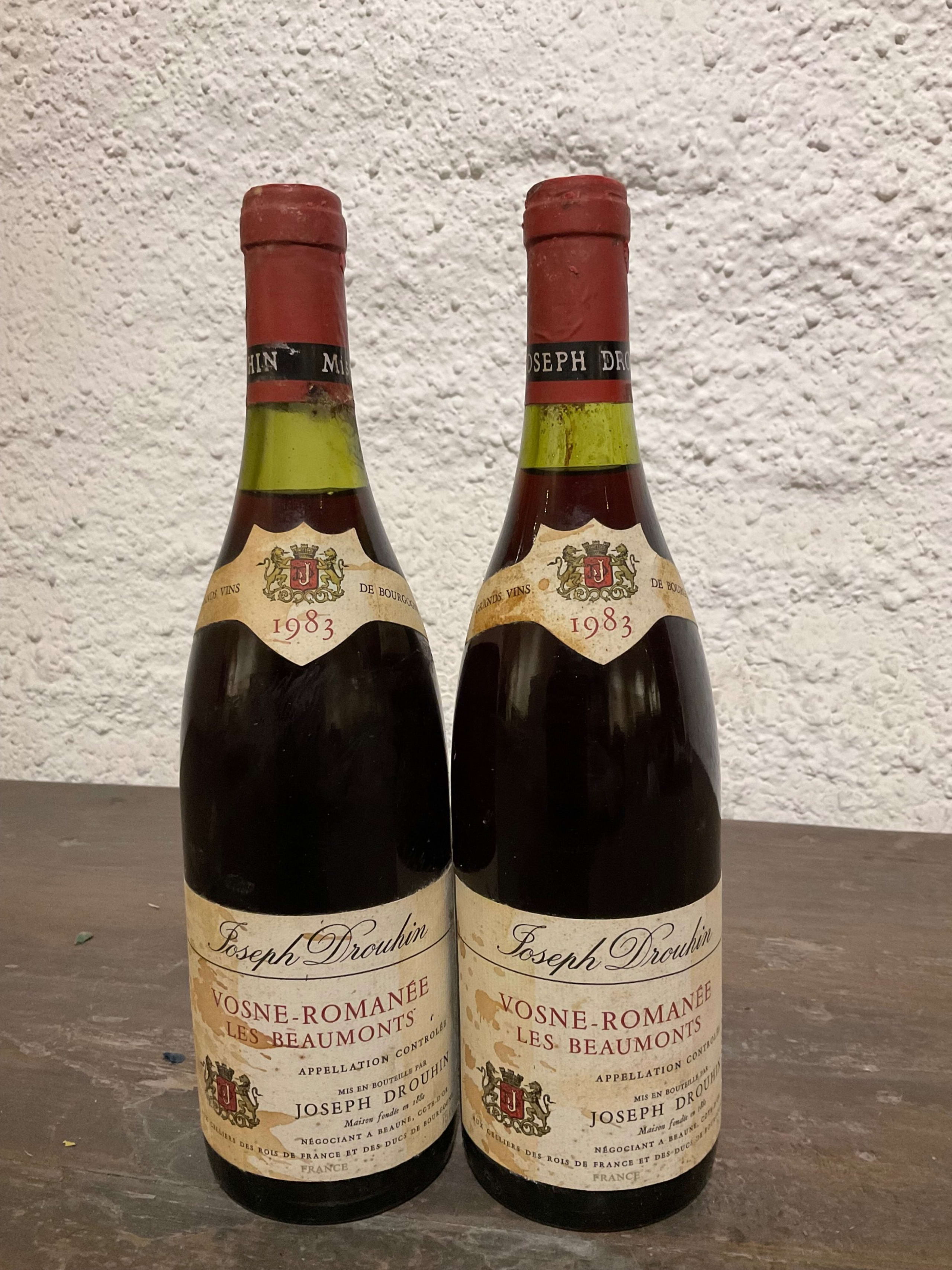 2 x Joseph Drouhin, Vosne-Romanée Premier Cru, Les Beaux Monts, 1983