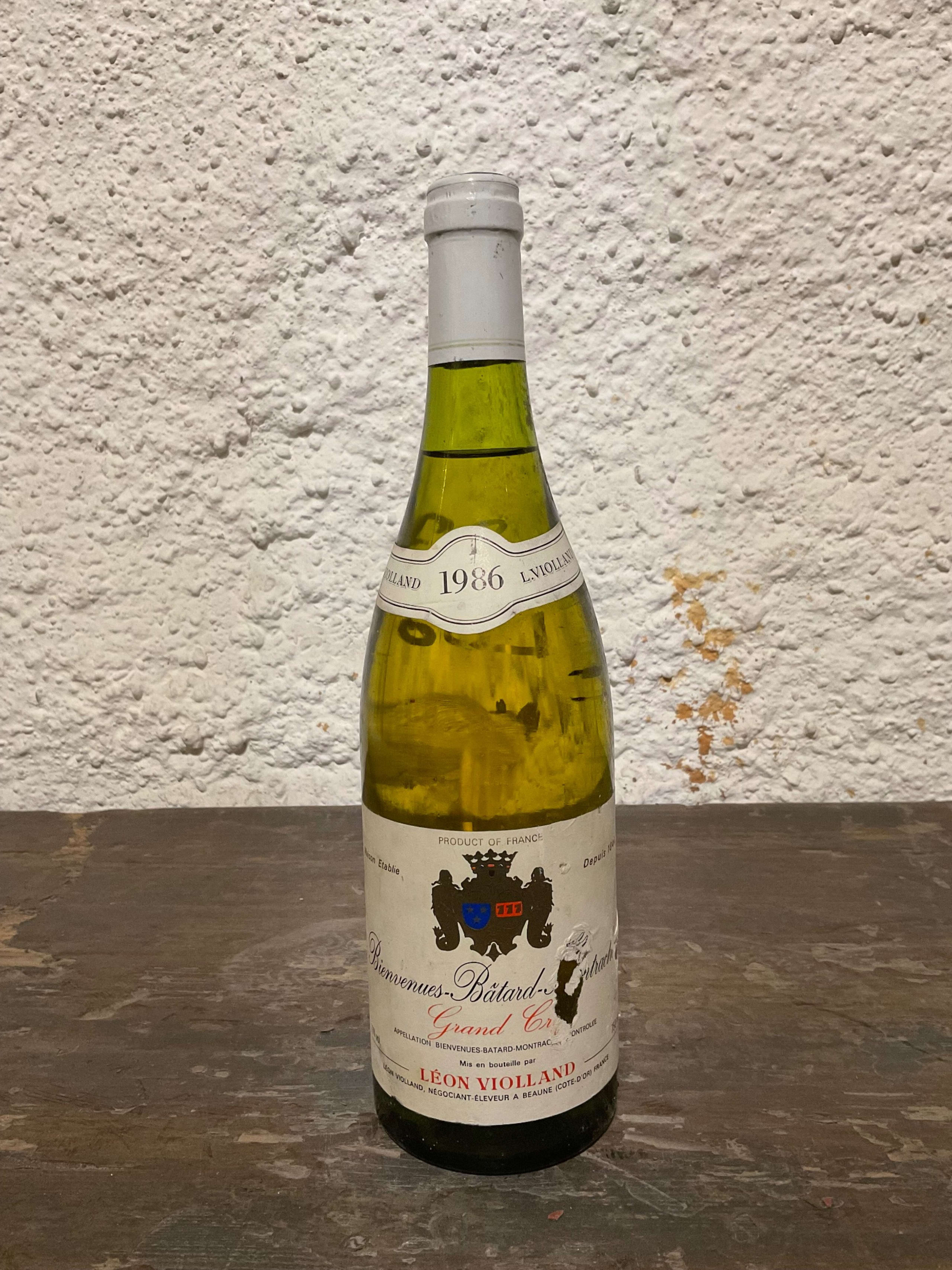 Domaine Léon Violland, Bienvenues-Bâtard-Montrachet Grand Cru, 1986