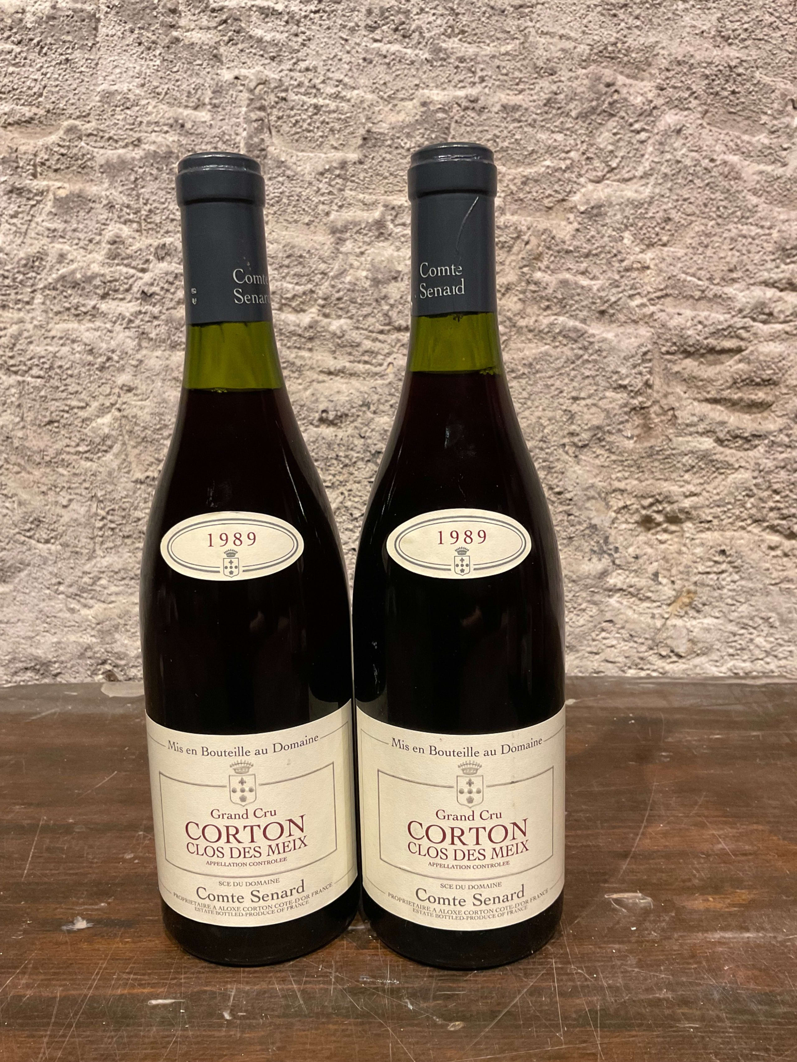 2 x Comte Senard, Corton Grand Cru, Clos des Meix, 1989