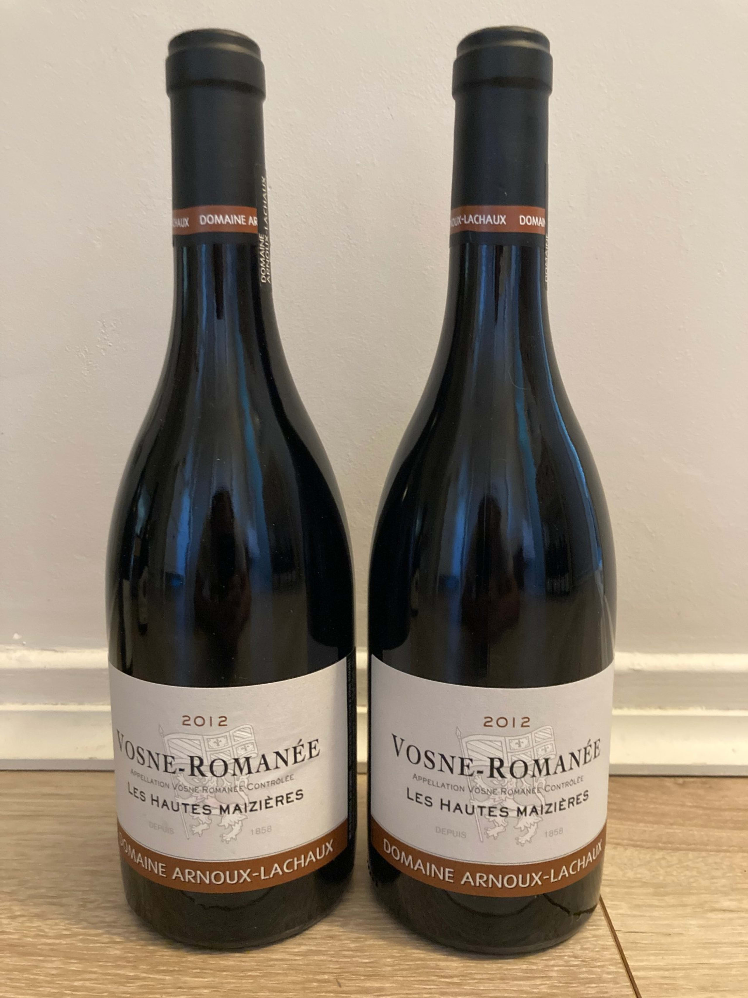 2 x Domaine Arnoux-Lachaux, Vosne-Romanée, Les Hautes Maizières, 2012