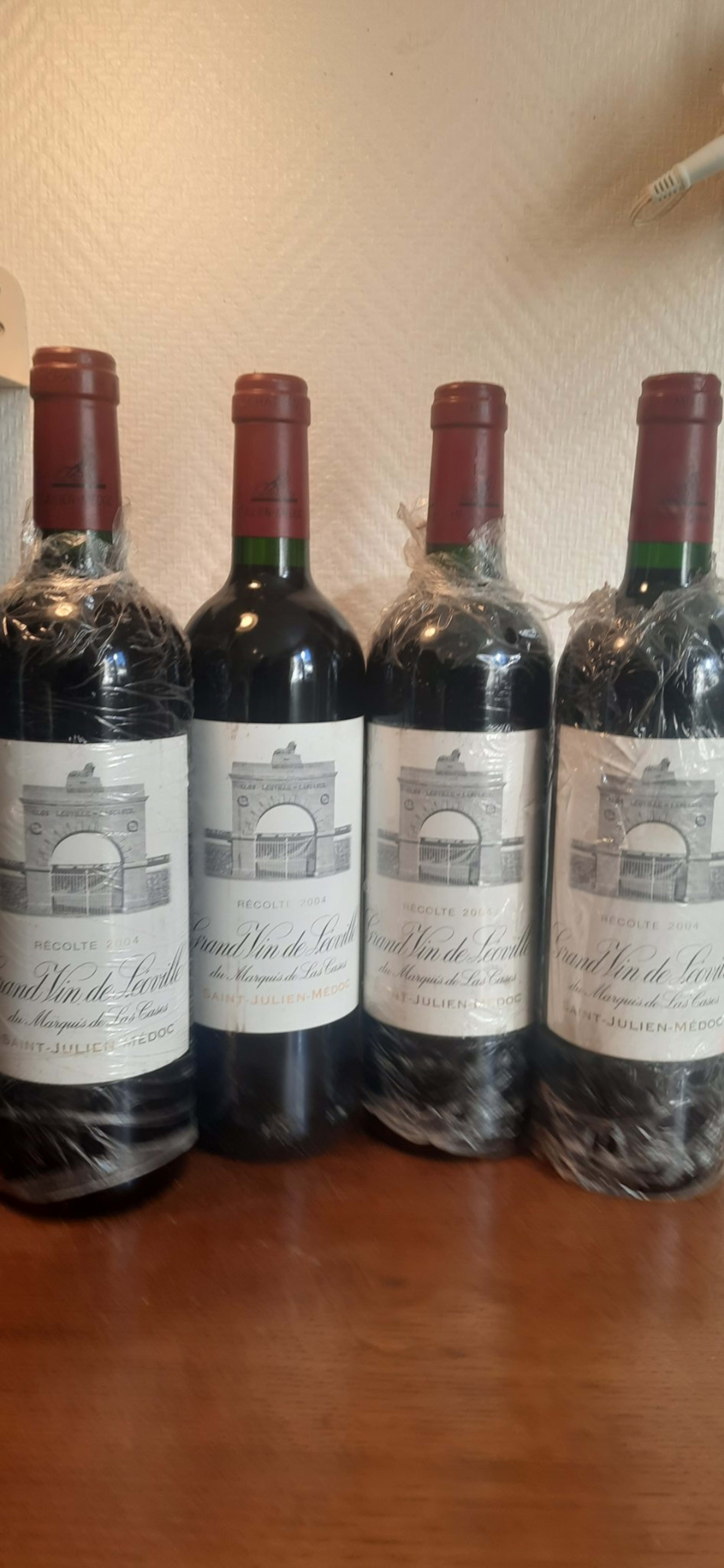 4 x Grand Vin de Léoville du Marquis de Las Cases, Saint-Julien, 2004
