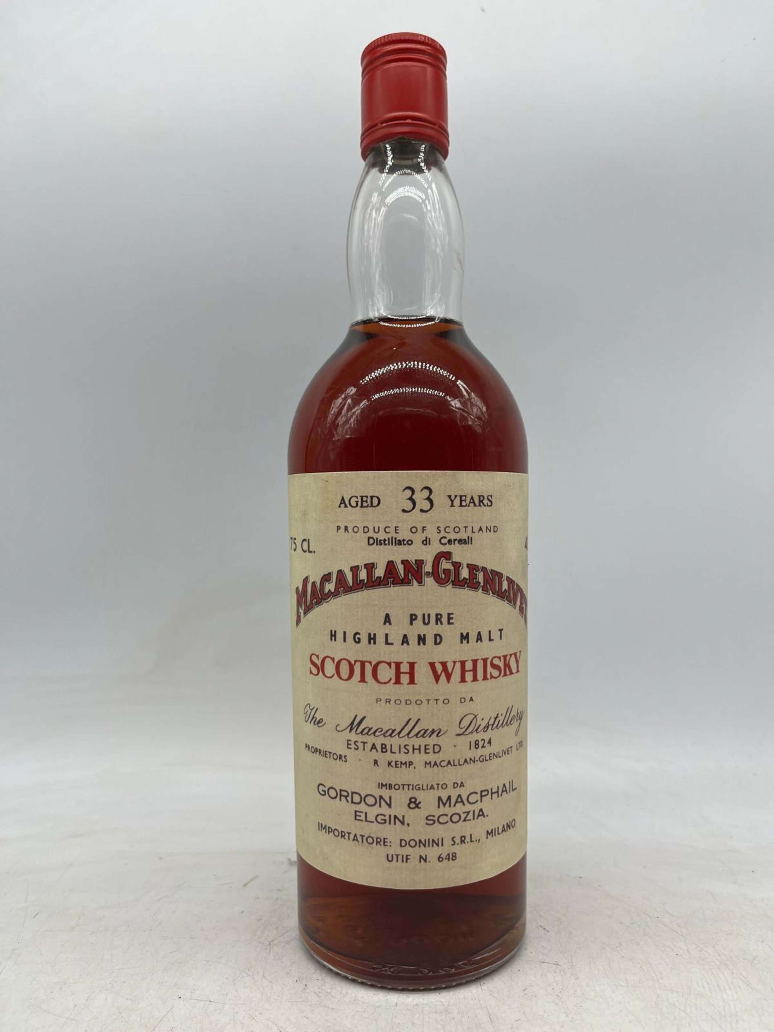 Macallan-Glenlivet (Gordon & Macphail), Pure Highland Malt Sherry Wood Cask 33YO, Speyside, 1970 (import It.)