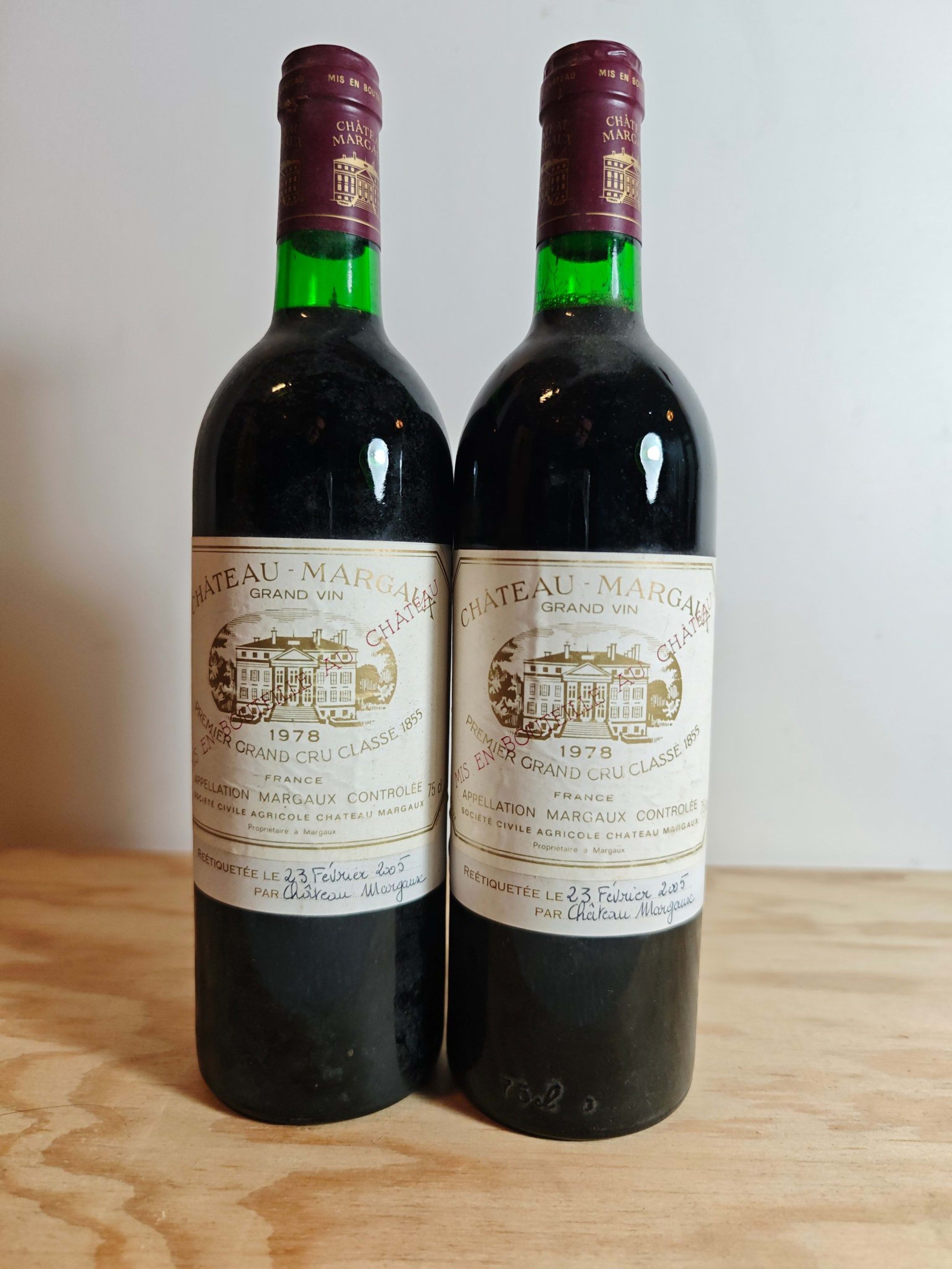 2 x Château Margaux, Margaux, 1978