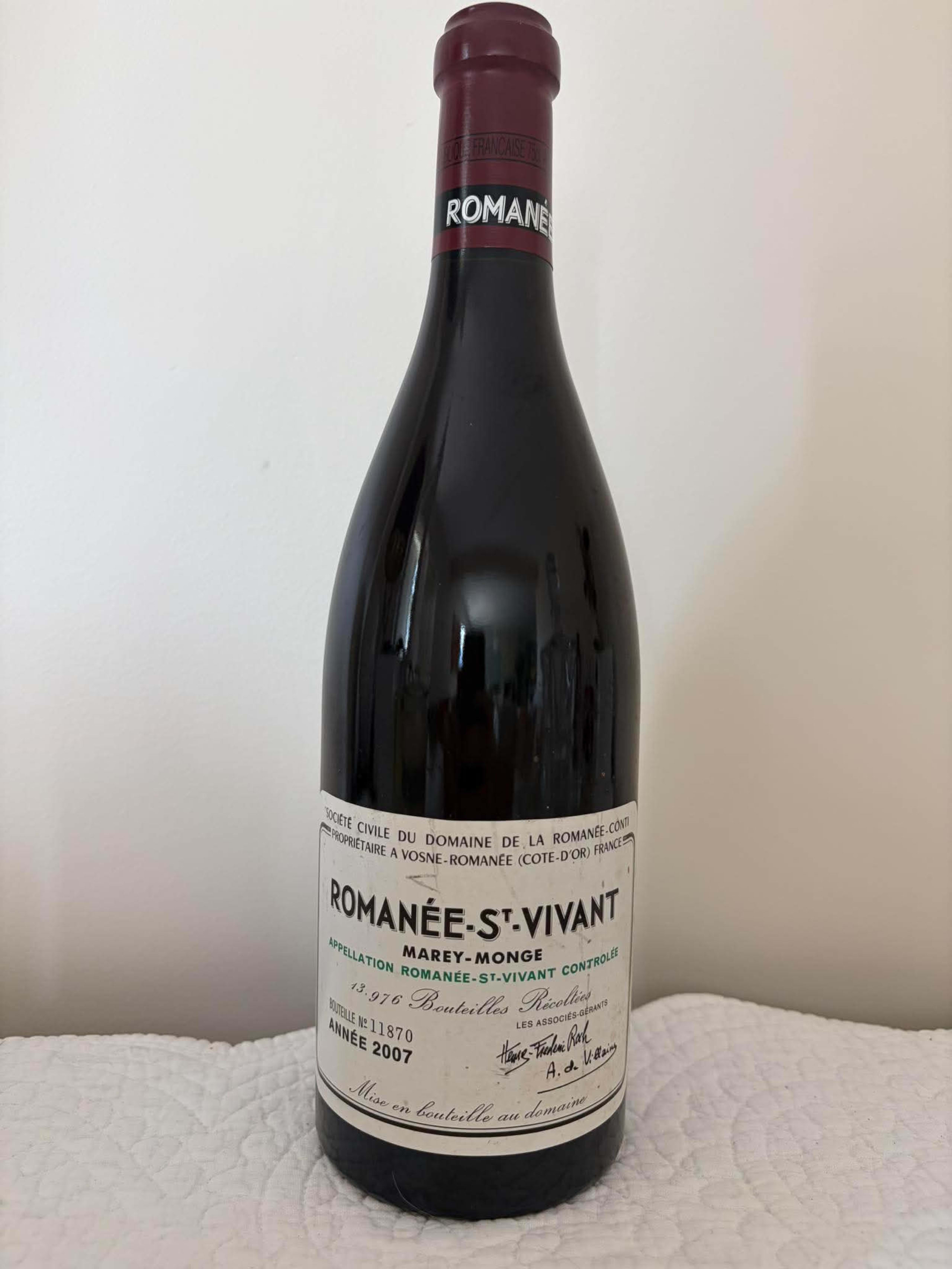 Romanée-Saint-Vivant, Marey-Monge, Domaine de la Romanée Conti, 2007