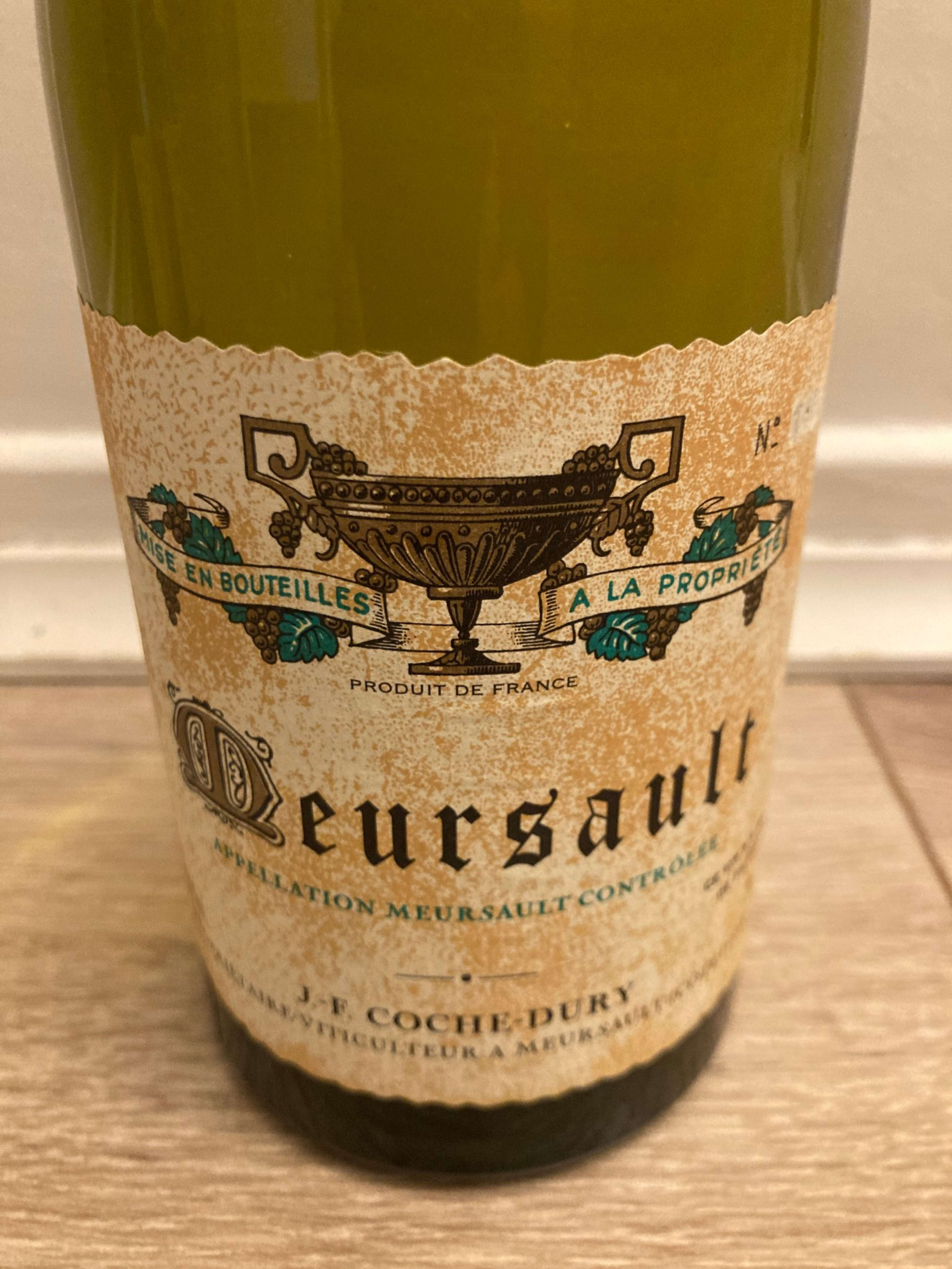 Étiquette de Coche-Dury, Meursault
