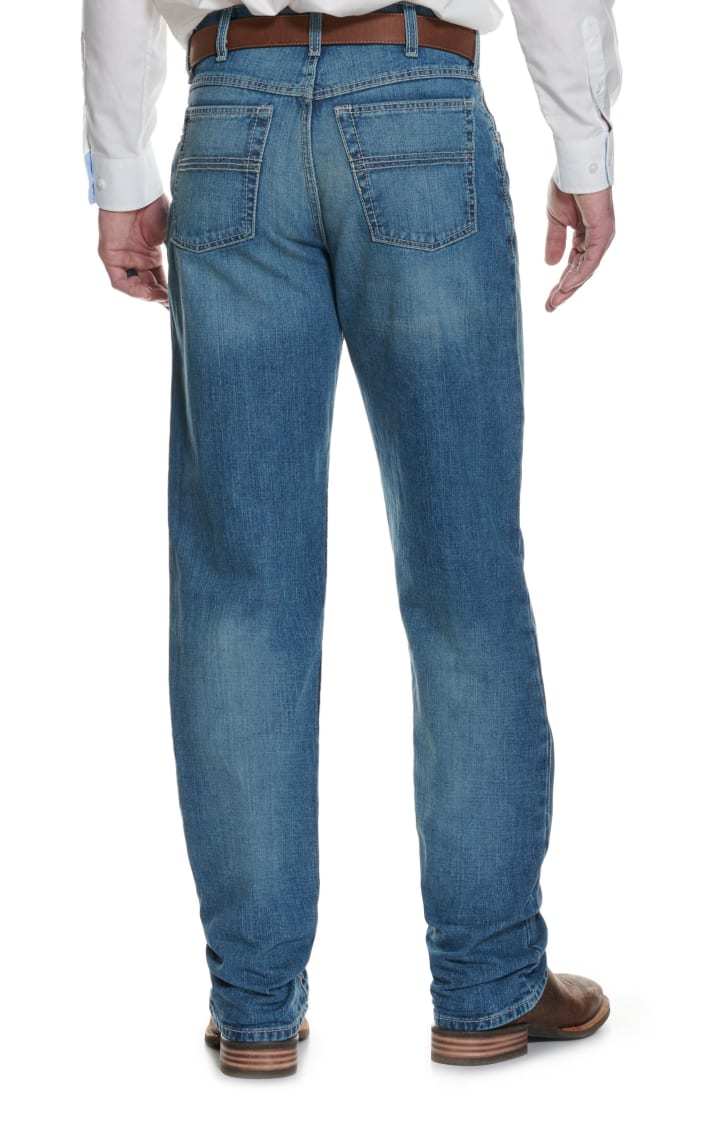Cinch Men's Black Label 2.0 Medium Wash Loose Fit Tapered ...