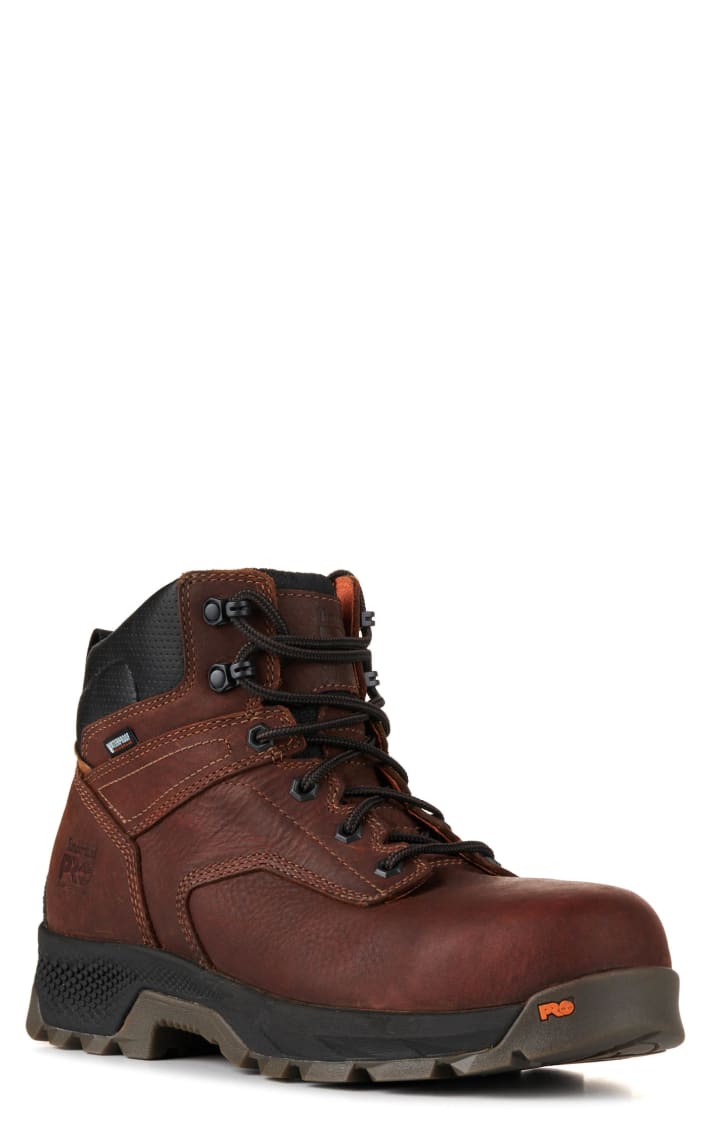 Padre fage sacerdote nitrógeno Timberland Pro Men's TiTAN Trailblazer Brown Waterproof Wide Square  Composite Toe 6" Lace Up Work Boots available at Cavenders