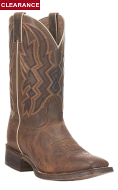 Nocona Men's HERO Collection Brown Double Welt Wide Square Toe Deputy Cowboy Boot