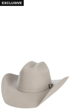 Cavender's Cowboy Collection 3X Silverbelly Cattleman's Crown Premium Wool Cowboy Hat