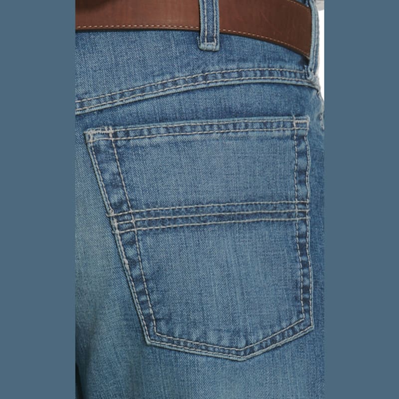 Cinch Men's Black Label 2.0 Medium Wash Loose Fit Tapered Leg ...