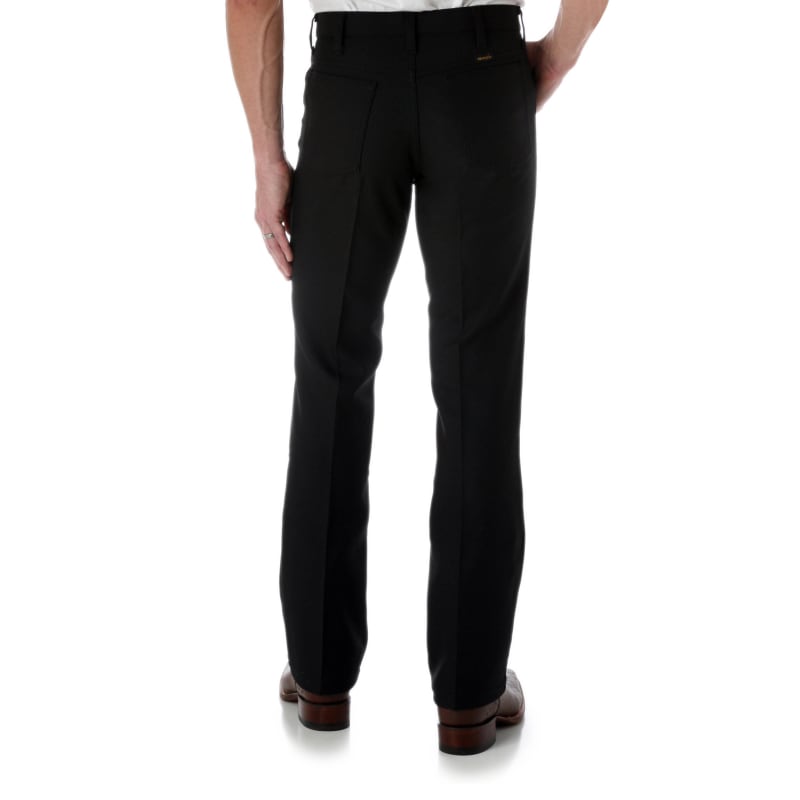 Wrangler Wrancher Black Dress Pants available at Cavenders