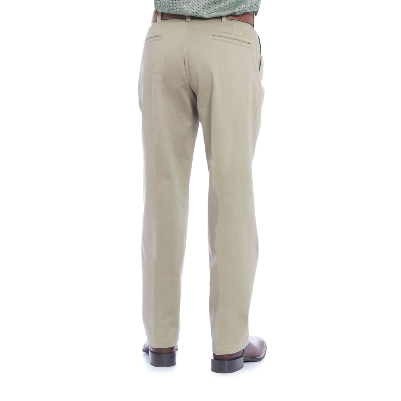 Wrangler Men's Khaki Pleated Front Relaxed Fit Wrinkle Resistant Casual  Pants available at Cavenders
