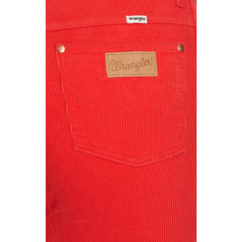 Wrangler Women's Red Corduroy Modern Wanderer High Rise Flare Leg Corduroy  Jeans available at Cavenders