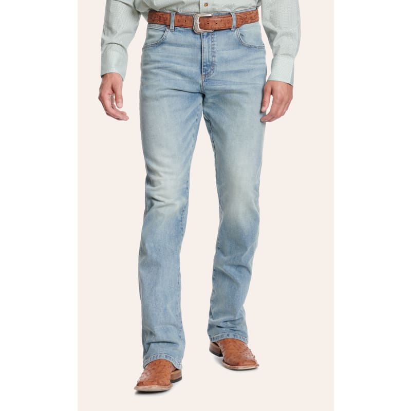 Wrangler Retro Men's WRT20 Light Wash Skyway Relaxed Boot Cut Jeans - Big & Tall Sizes