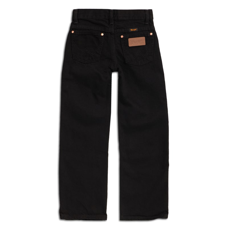 Wrangler Boys' Cowboy Cut Black Original Fit Straight Leg Jeans (1T-7)  available at Cavenders