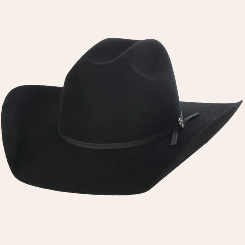 Cavender's Kids 2X Black Cattleman Crown Felt Cowboy Hat