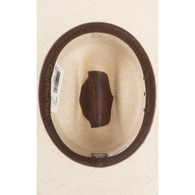 Cavender's 20X Natural with Chocolate Band Ponderosa Palm Leaf Cowboy Hat