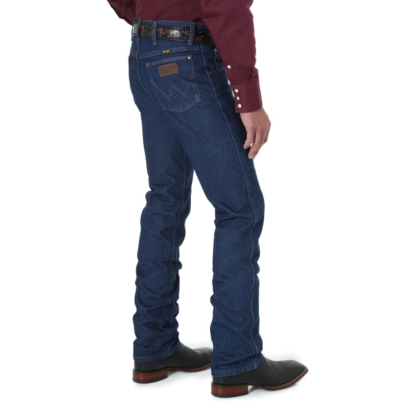 Wrangler Premium Performance Men's Prewash Indigo Cowboy Cut Slim Fit Jeans  - Tall available at Cavenders