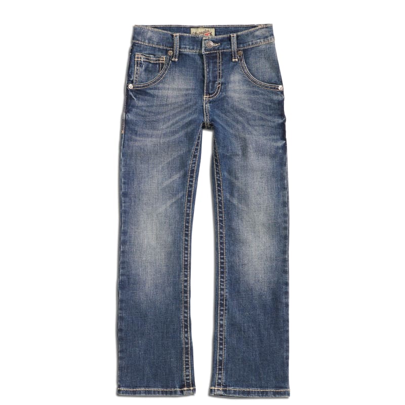 Wrangler 20X Boys' Midland Medium Wash Slim Fit Stretch Vintage Boot Cut  Jean (8-16) available at Cavenders