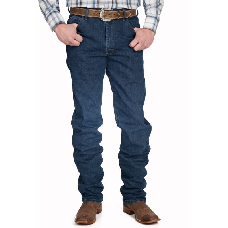 Wrangler Men's Advanced Comfort Cowboy Cut Mid Stone Wash Regular Fit Jean  available at Cavenders