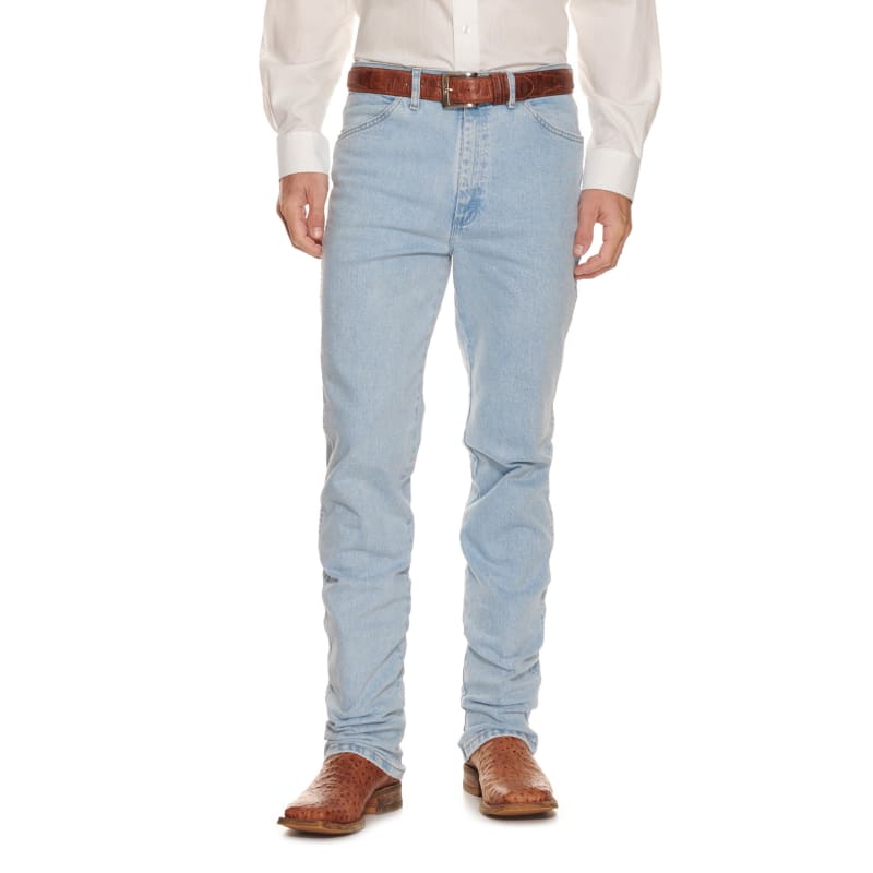 Wrangler Men's Cowboy Cut Bleach Slim Fit Active Flex Jeans available at  Cavenders