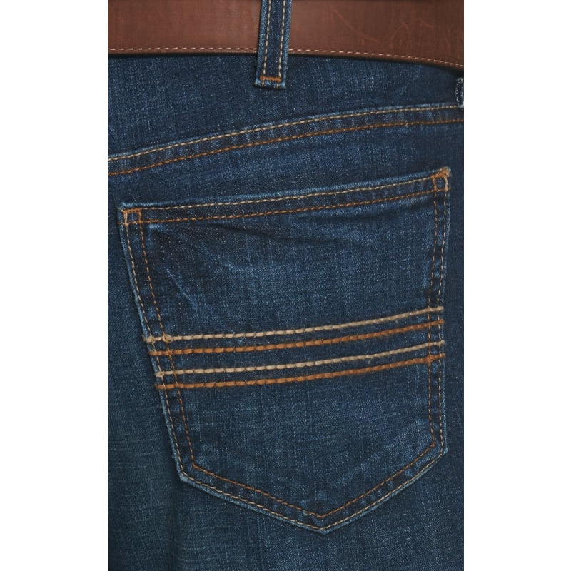 Cinch Men's Silver Label Dark Wash Slim Fit Performance ...