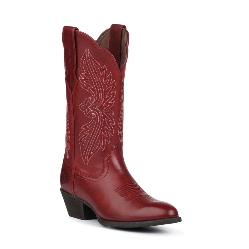 Ariat Women's Heritage Rosy Red Stretch Fit Wide Calf R-Toe Boots available Cavenders