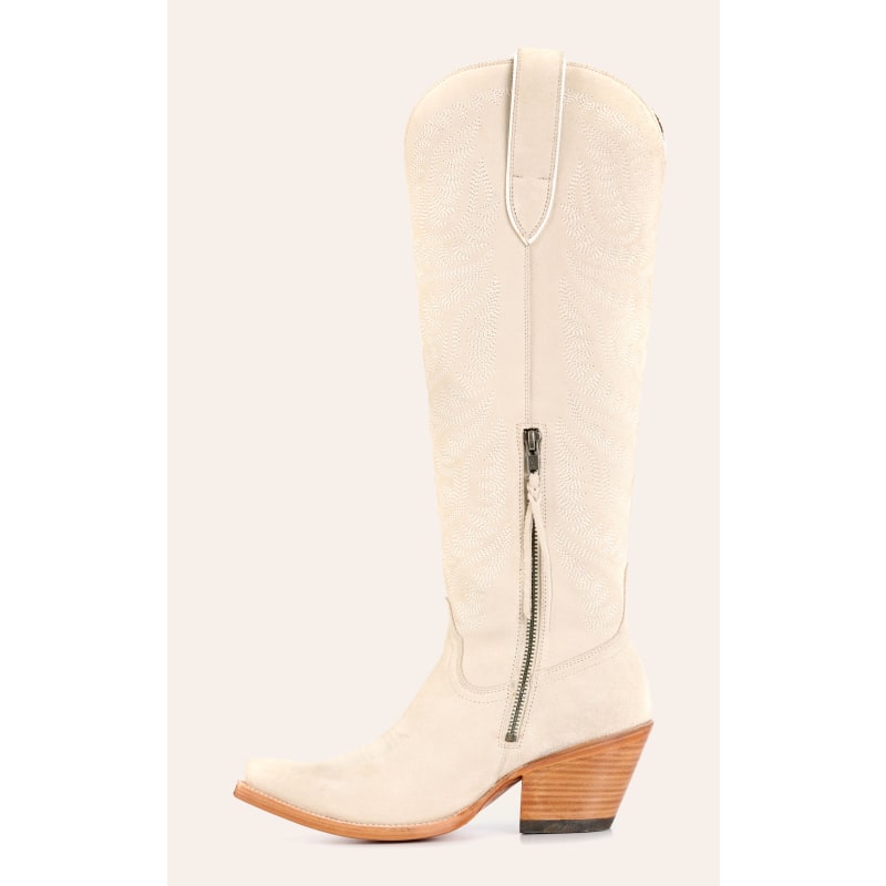 Ariat Women’s Laramie Oyster Suede StretchFit Tall Snip Toe Cowboy Boots